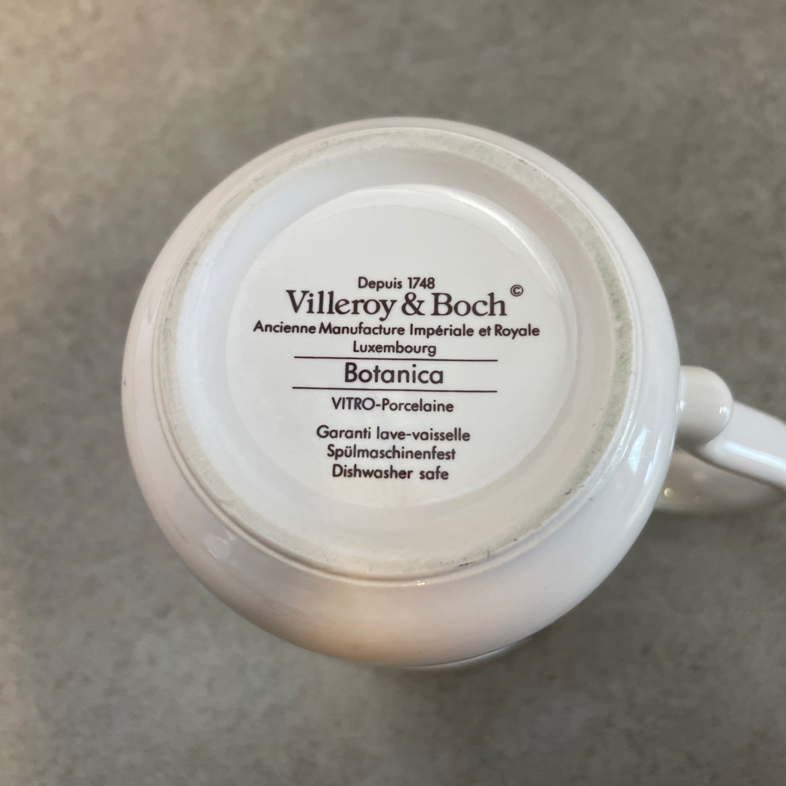 Villeroy & Boch Botanica Mug Coffee Tea Veronica Officialis Set of 3 Luxembourg