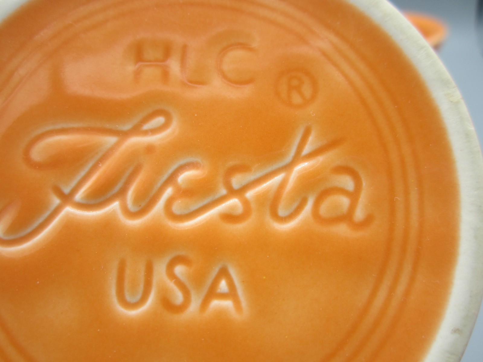 Pair of 2 Homer Laughlin Fiesta Ware Tangerine Tea Coffee Mug 10 oz. (298)
