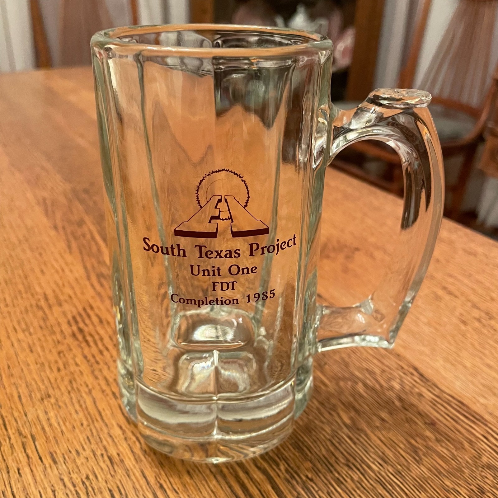 EI South Texas Project Unit One FDT Completion 1985 Nuclear Related Beer Stein