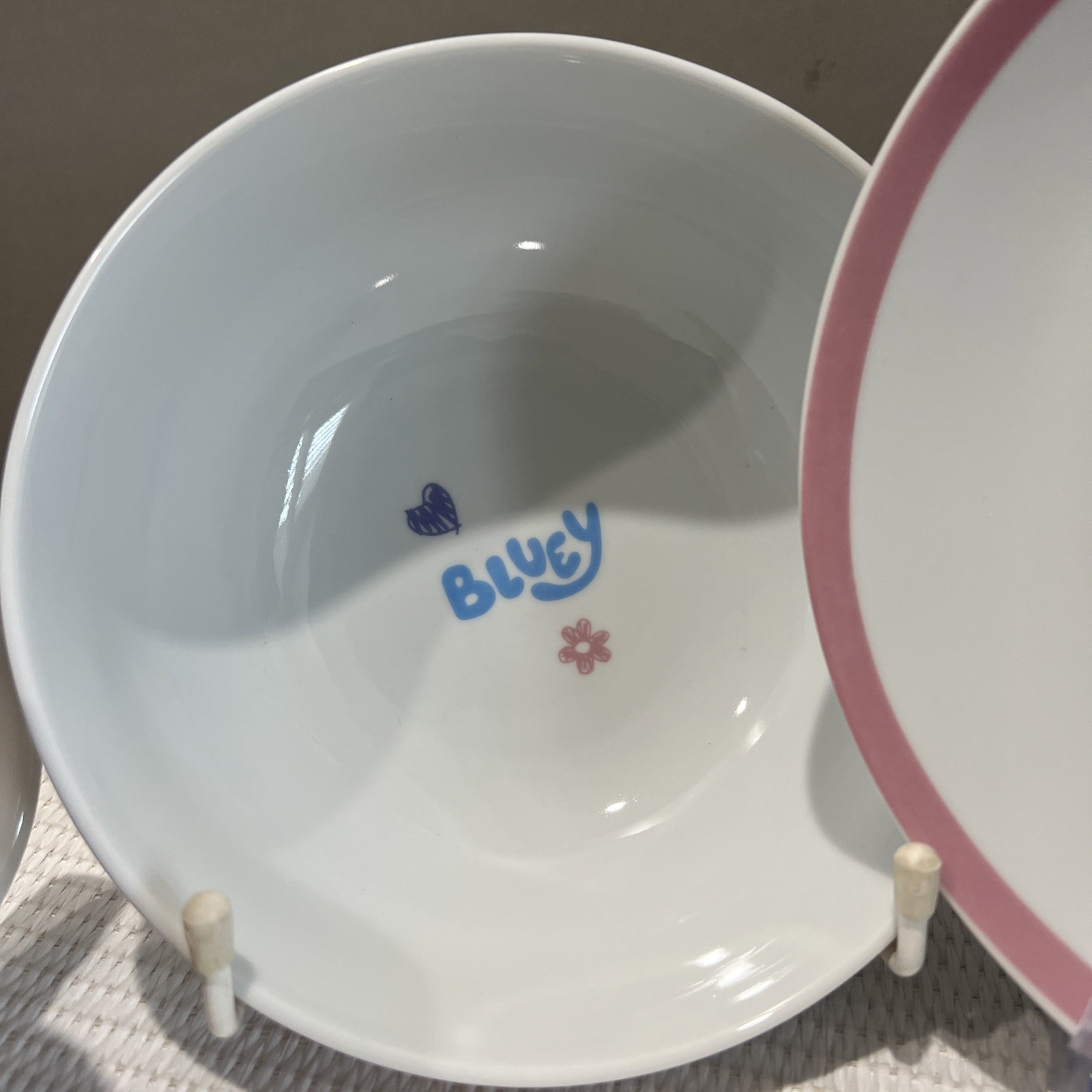 3 Piece Ceramic BLUEY Character Breakfast Gift Set Pack