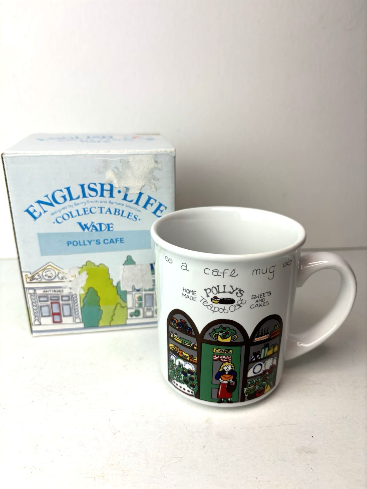 Wade Polly’s Teapot Cafe Royal Victoria Pottery Staffordshire England Mug