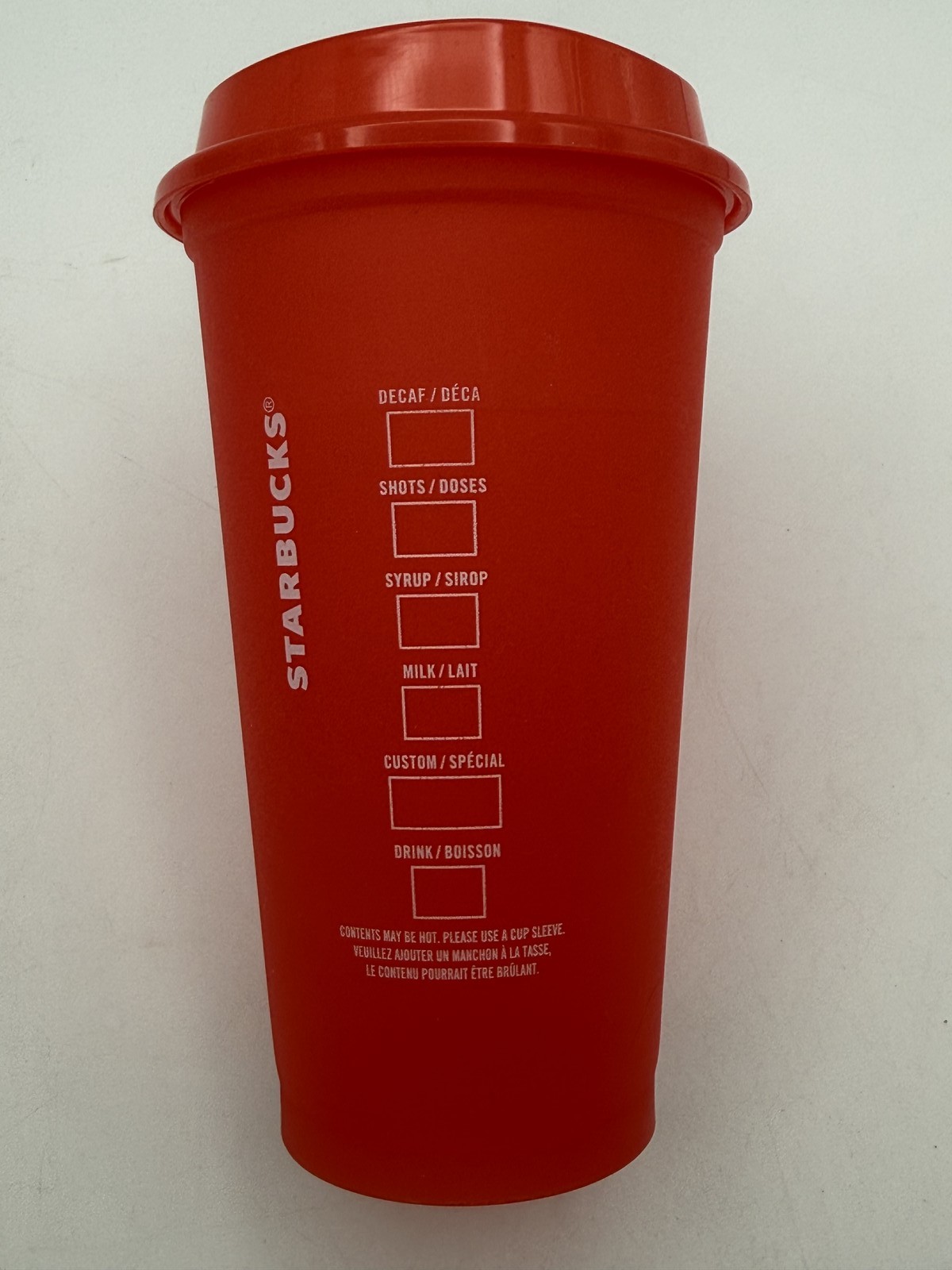 Starbucks Color Changing Reusable Hot Cups Set of 3 with Lids 16oz Red Purple