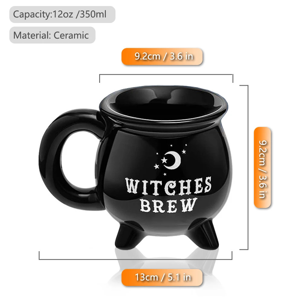 Witch Brew 11.8oz 350ml Ceramic Coffee Mug Drinkware For Birthday Halloween Gift