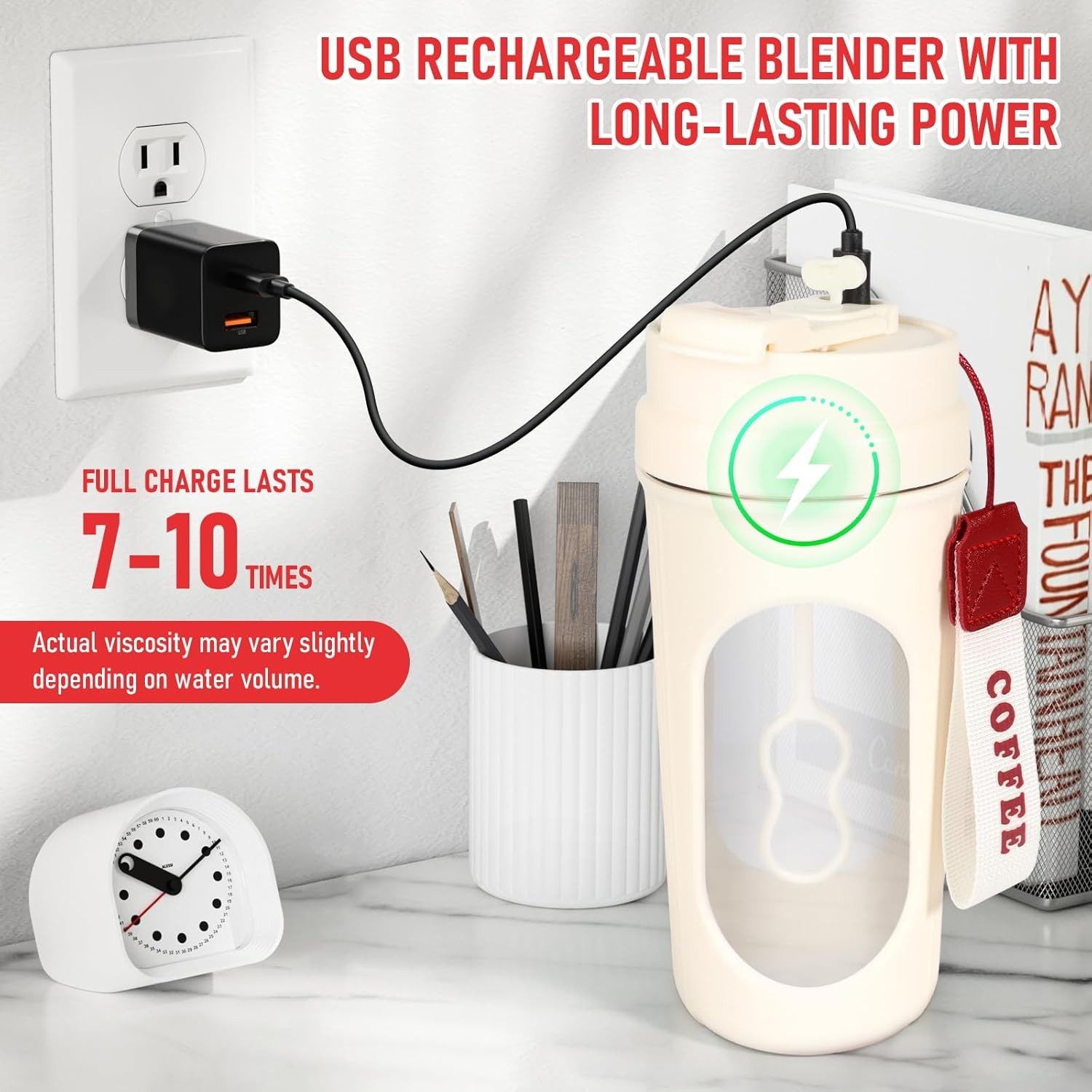 Office Automatic Electric Self Stirring Mug Cup Mixing Coffee Milk Tea Beer US