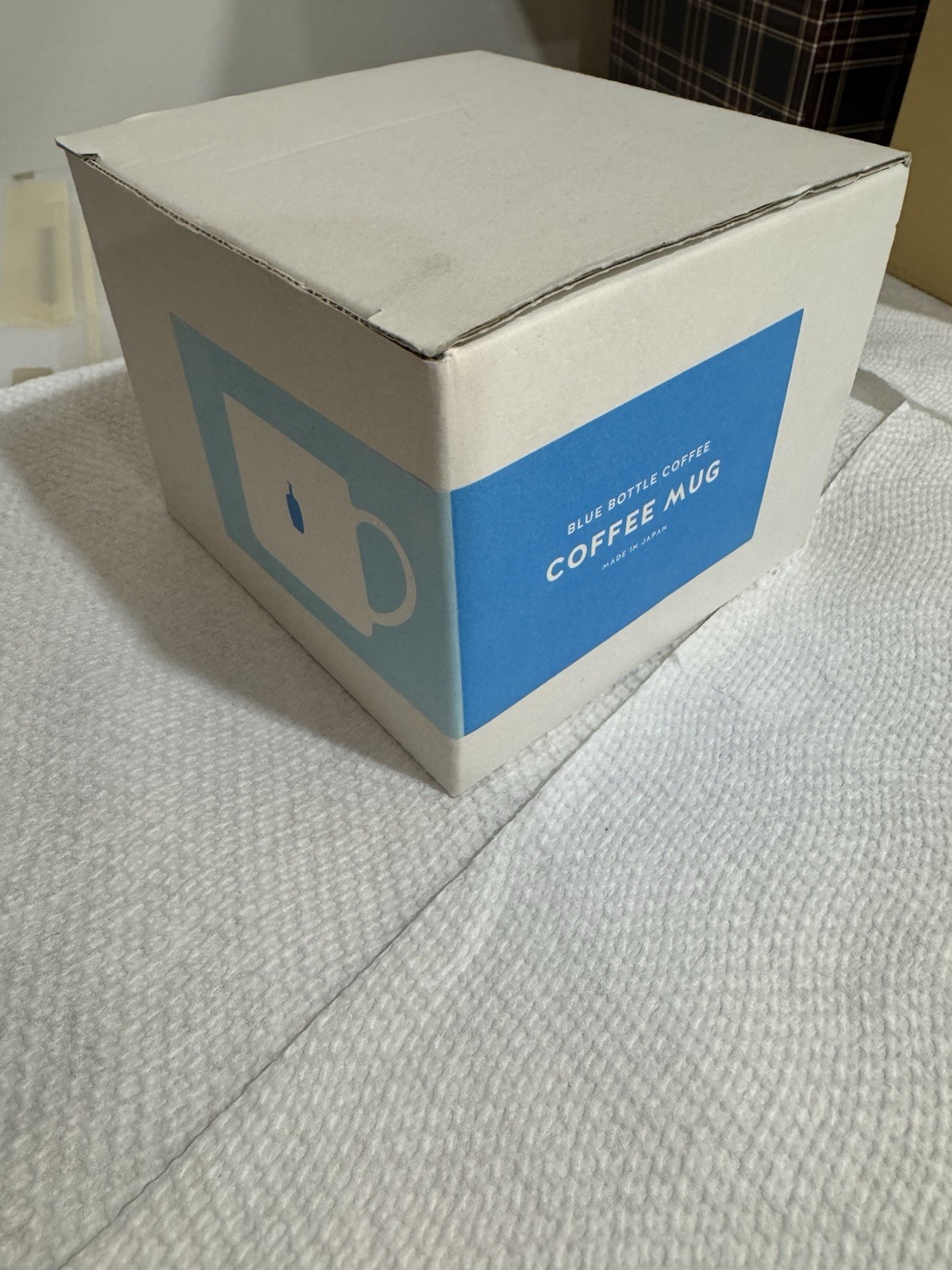 Blue Bottle Coffee White/Blue Logo Ceramic Coffee Mug