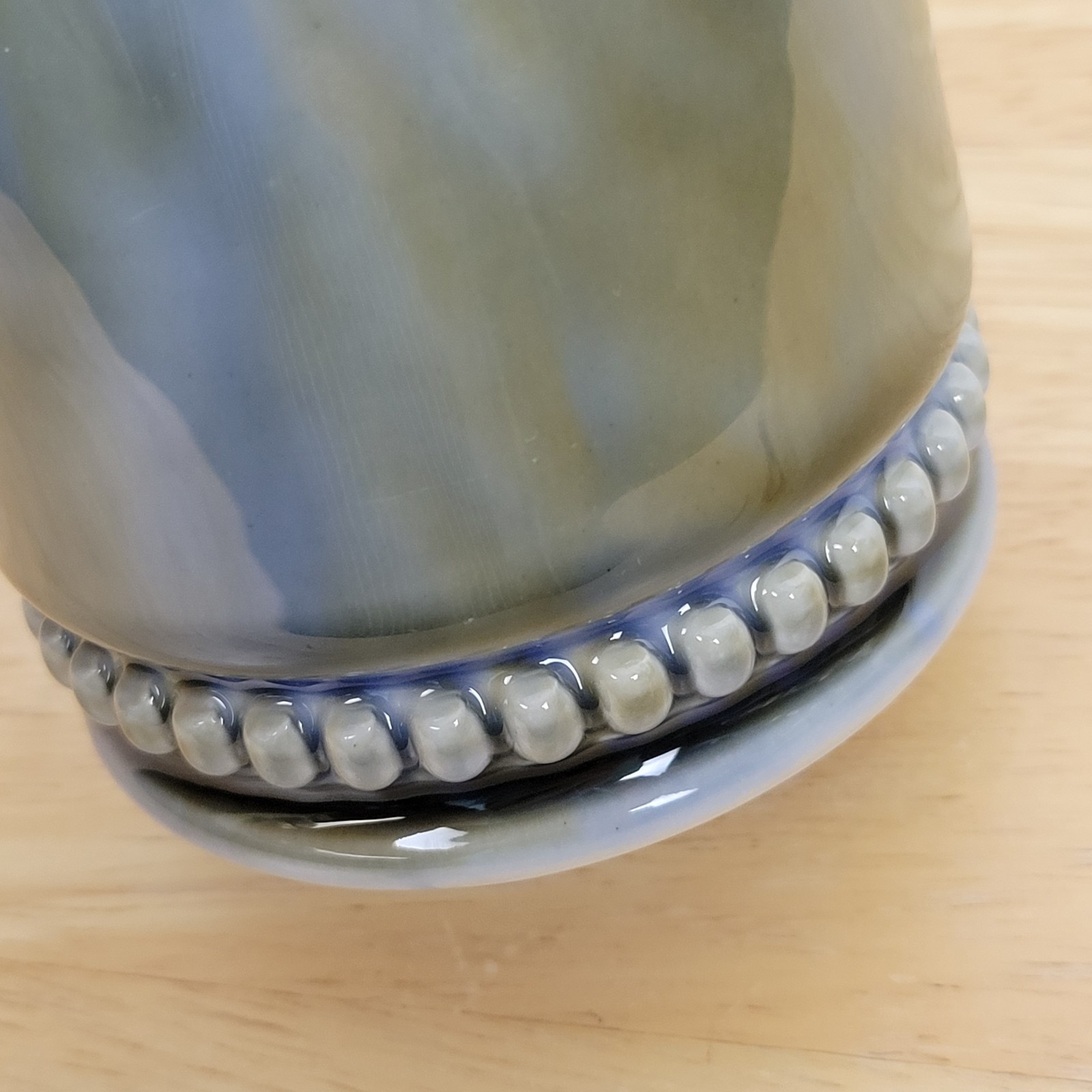 Vintage Jonathan Ffrench Irish Porcelain Harp Mug Wade Style Heather Glaze