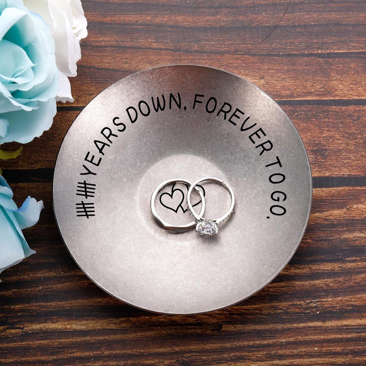 10th Wedding Anniversary Tin Gift for Him Her 10 Year Anniversary Gift