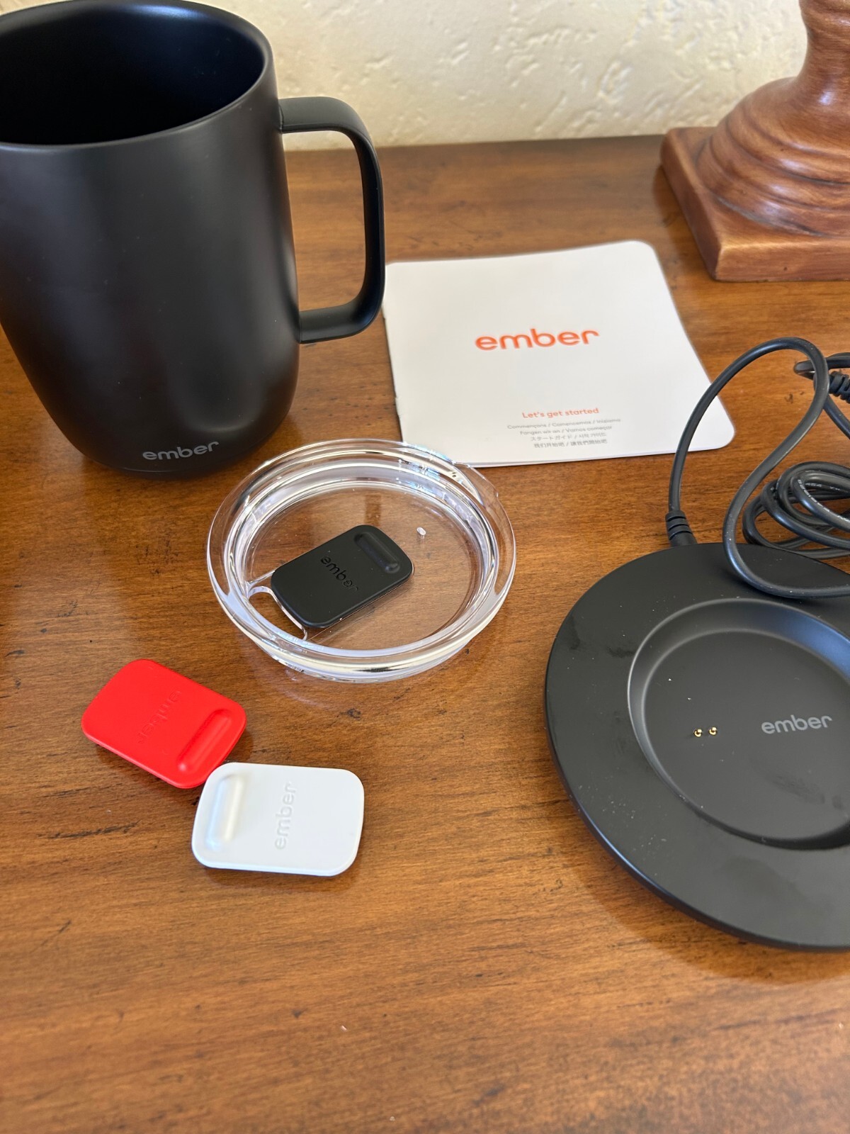 Ember Temp Control Smart Mug, 14oz, App-Ctrl Heated Coffee Mug & Cover Freeship