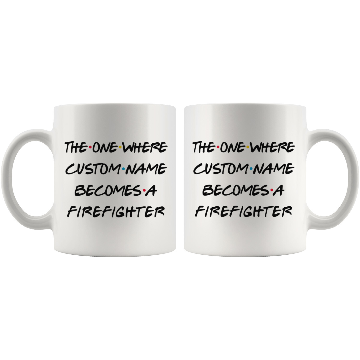 Personalized Firefighter Job Promotion Coffee Mug, Firefighter Appreciation Gift