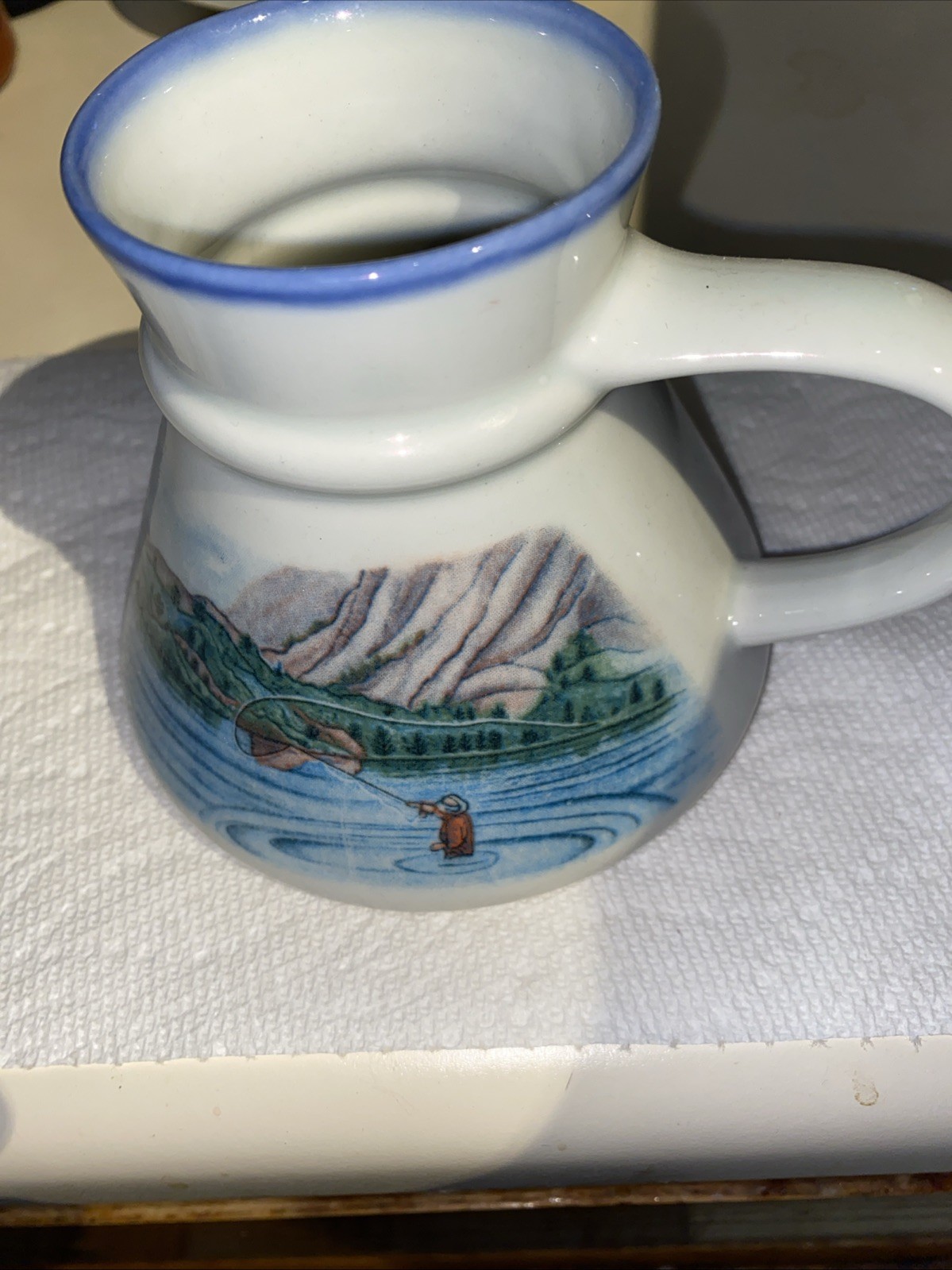 Otagiri Ruth Pergal Vintage Fly Fishing Non Slip – No Spill Wide Base Coffee R3