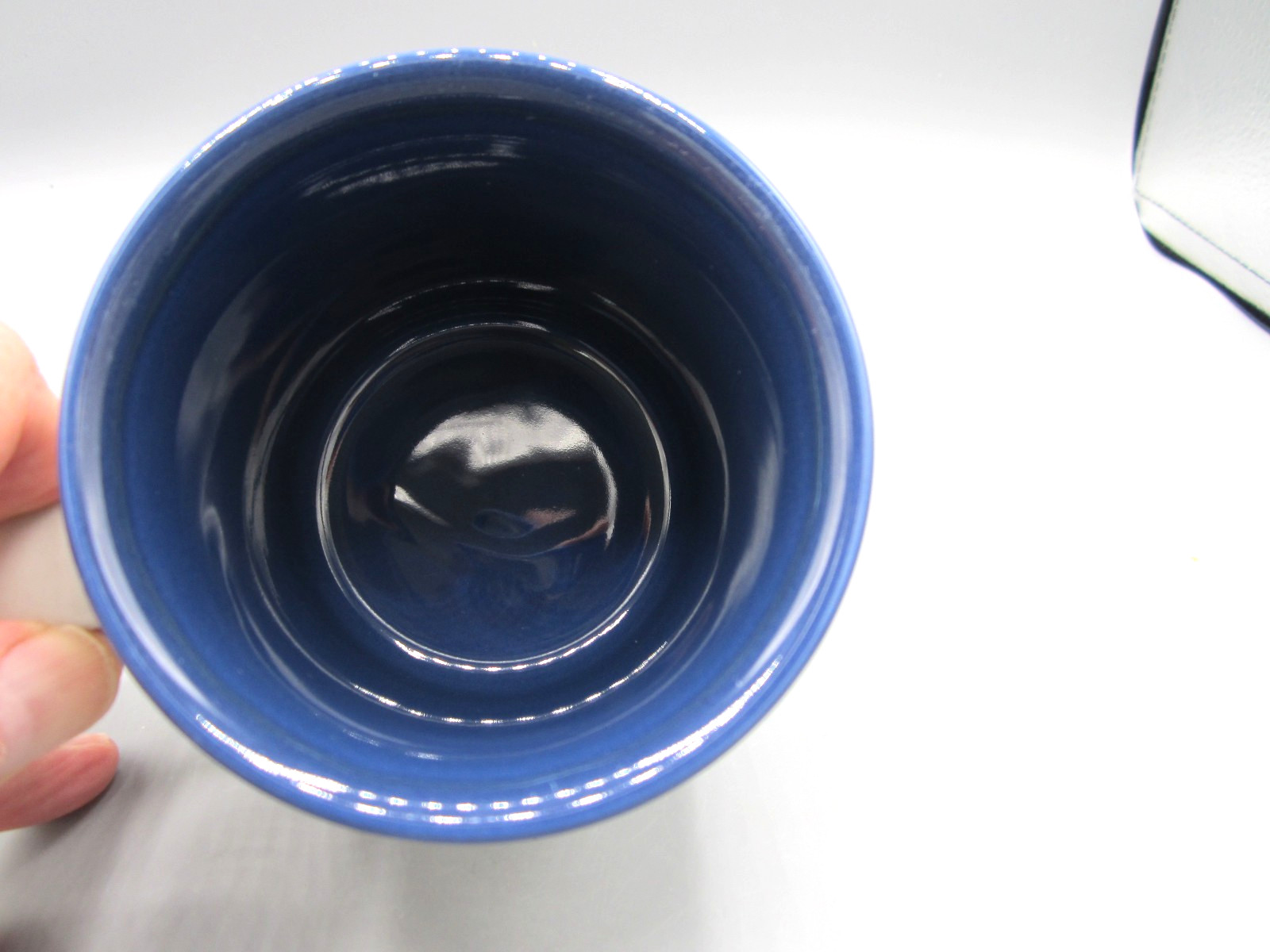 Otagiri Japan VTG Off-White, Black Cats Blue Inside 12 oz Coffee Tea Mug (271)