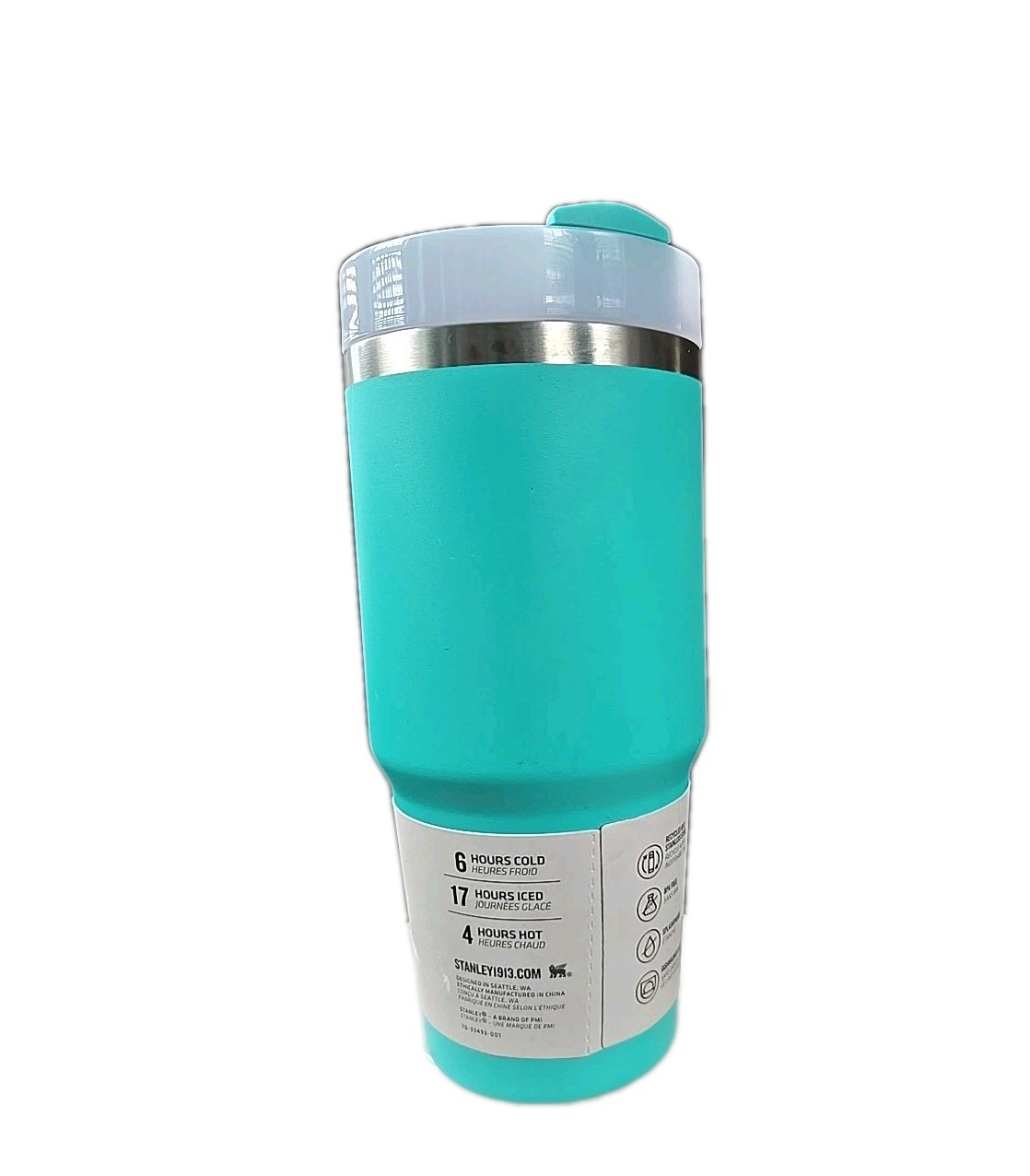 Stanley 14 oz Stainless Steel H2.0 Flowstate Quencher Tumbler Tropical Teal