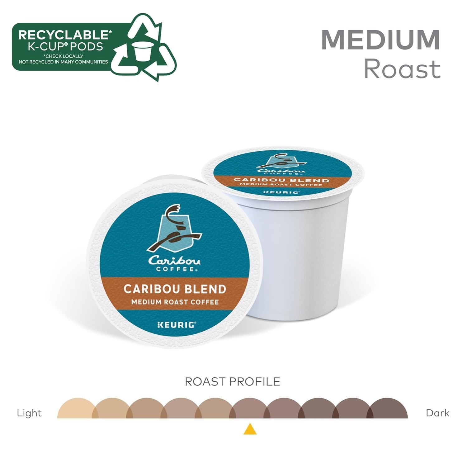 Caribou Blend Coffee K-Cup Pods, Medium Roast, 42 count – HOT & NEW!!!
