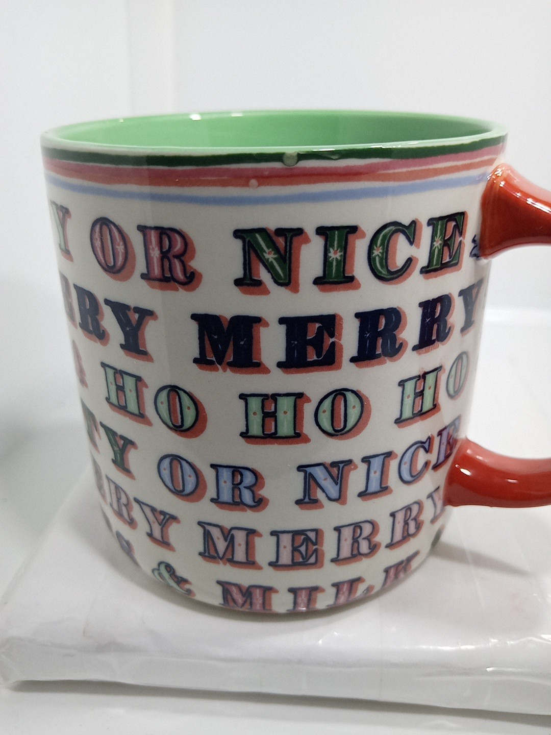 EMILY TAYLOR ART DECO MUG. GEORGE & VIV DECO MUG. ANTHROPOLOGIE MUG. B382