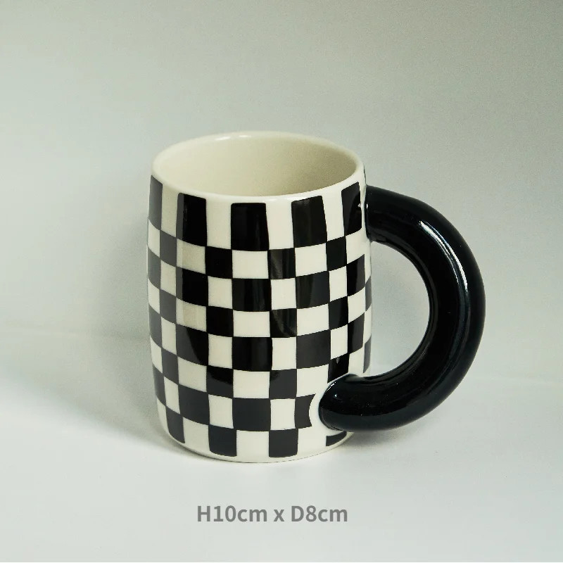 Korean Style Fatty Mug Design Splash Ink Ceramic Cup Spot Mugs Simple Coffee Mug