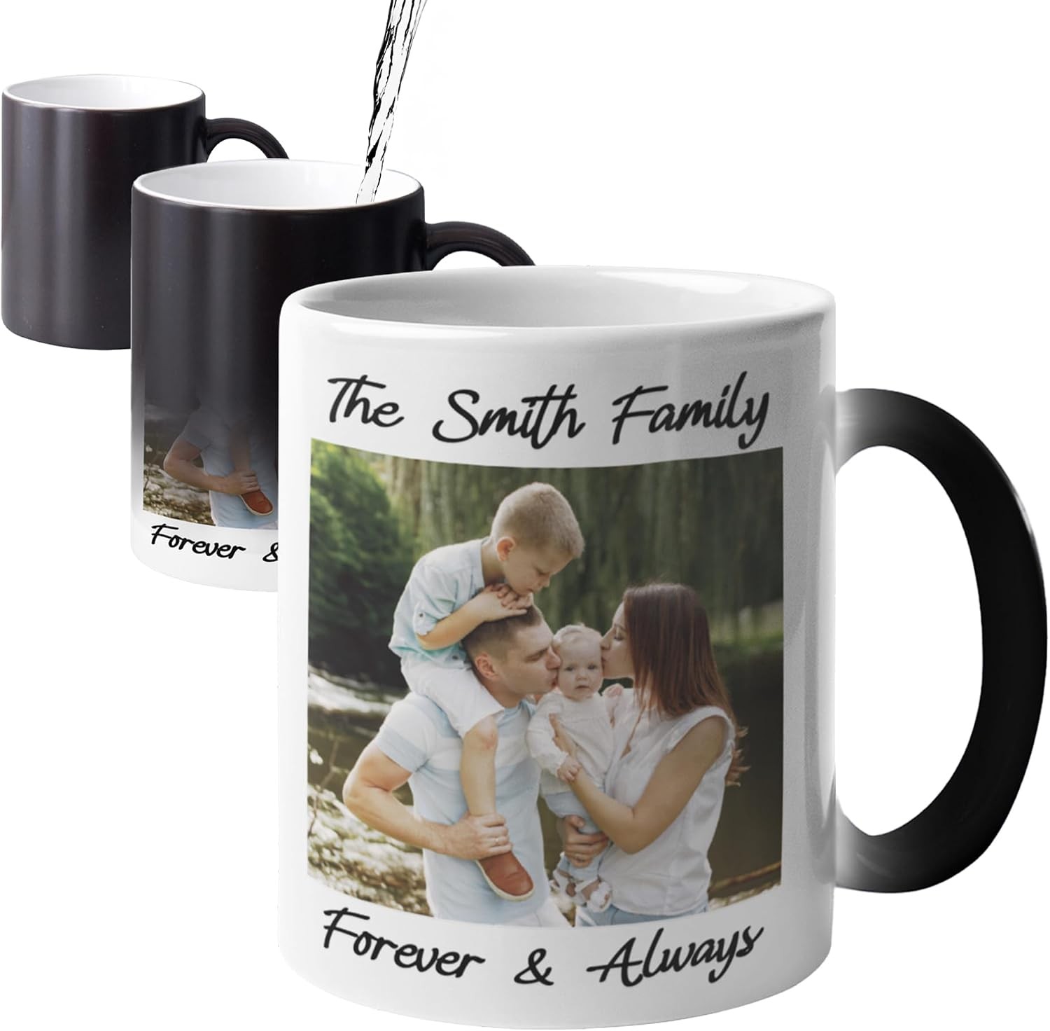 Personalized Coffee Mug, Custom Pictures & Text & Pattern Magic Ceramic Mug 11oz