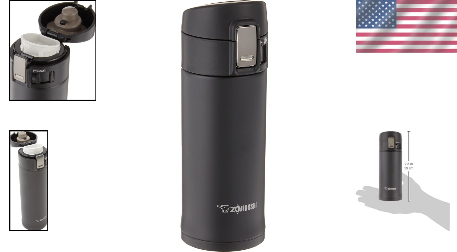 16 Oz Vacuum Insulated Black Mug – Hand Wash Only, Perfect for Adults
