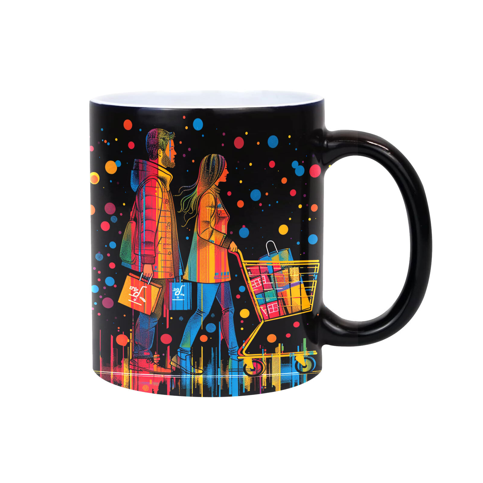 36pcs 11oz Full Color Changing Mugs Sublimation Glossy Coffee Mugs, Magic Cups