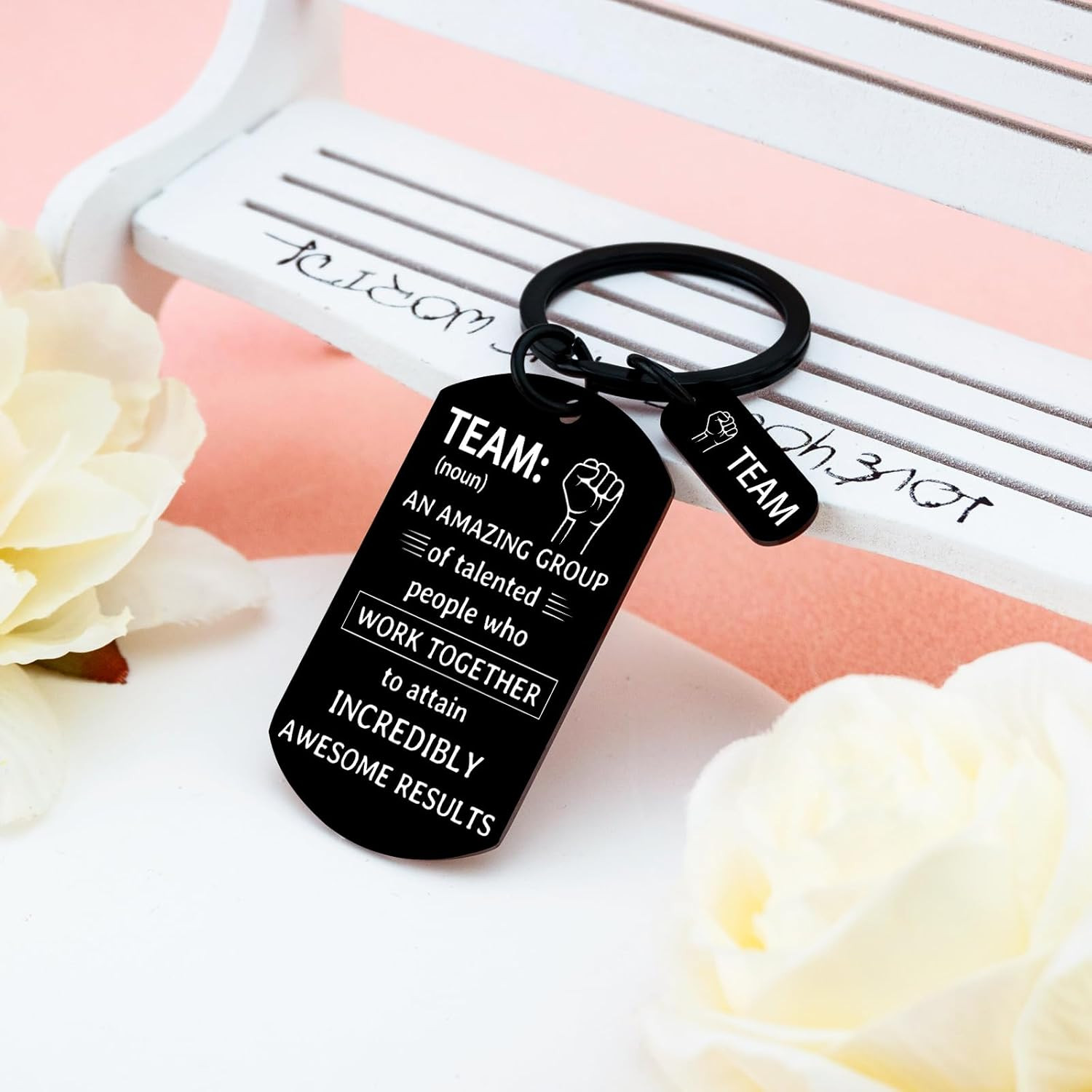 Coworker Stocking Stuffers Team Gift for Coworkers Best Team Ever Keychain Gifts
