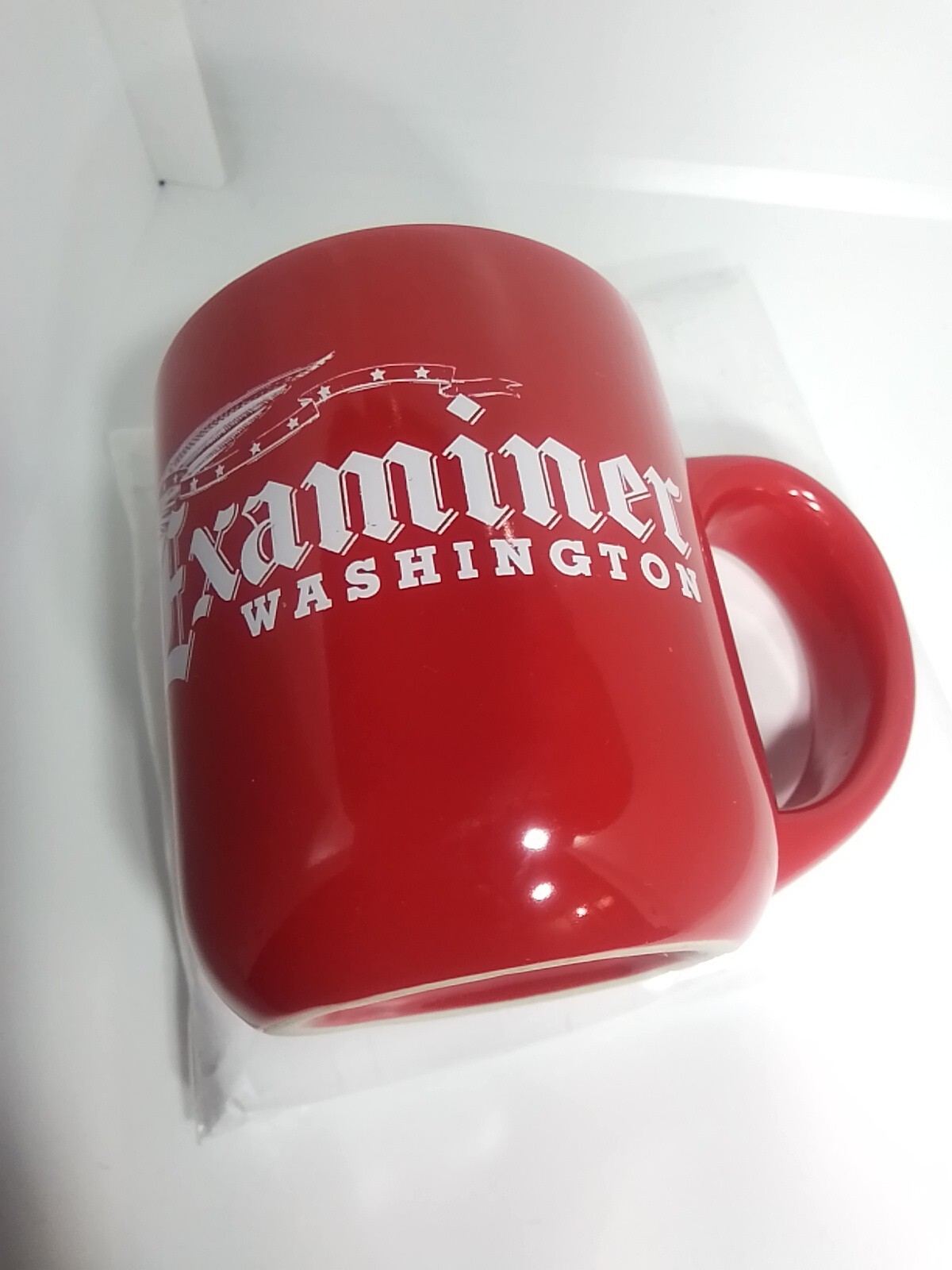 THE WASHINGTON EXAMINER NEWSPAPER COFFEE MUG. THE EXAMINER Art Deco Mug. B264