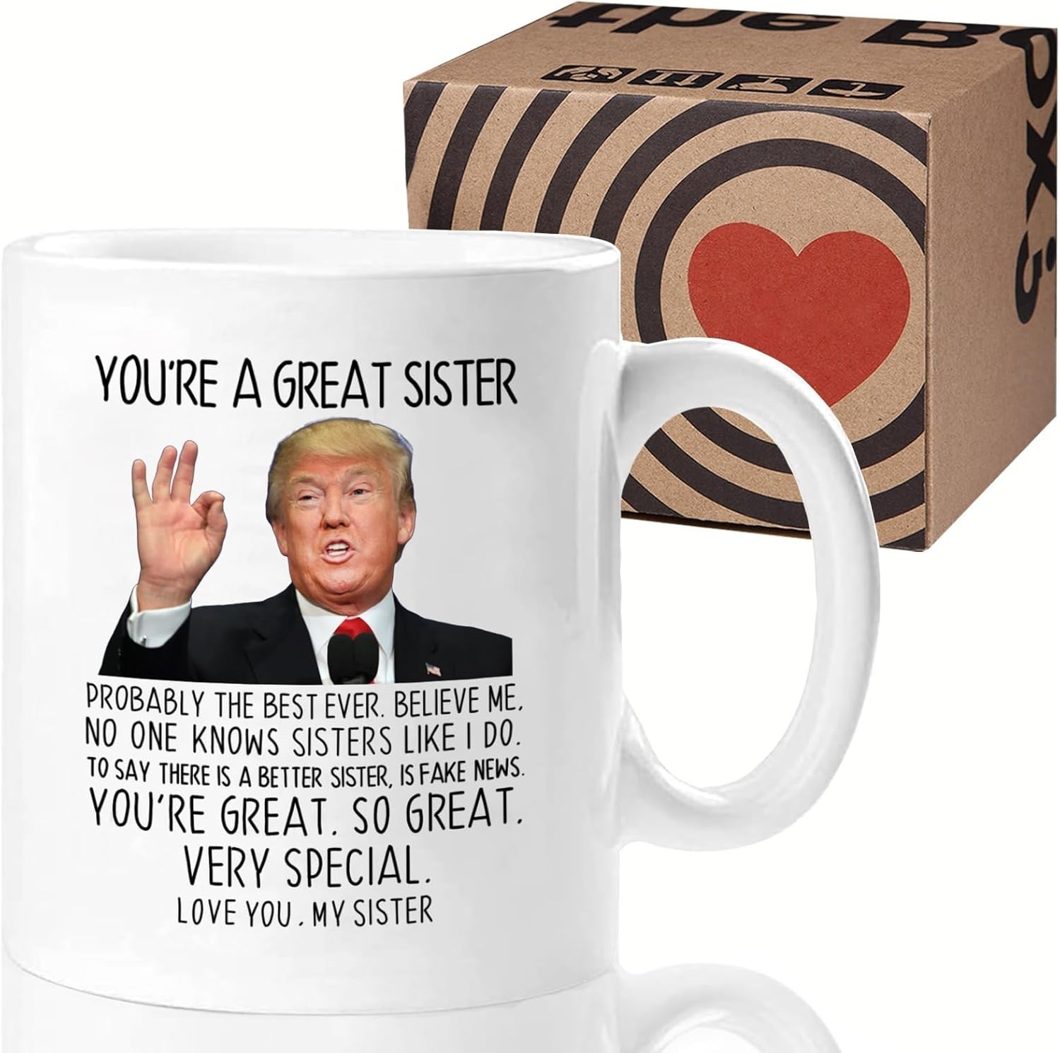 Aurahouse You’re A Great Sister Mug, Funny 11 Ounces,
