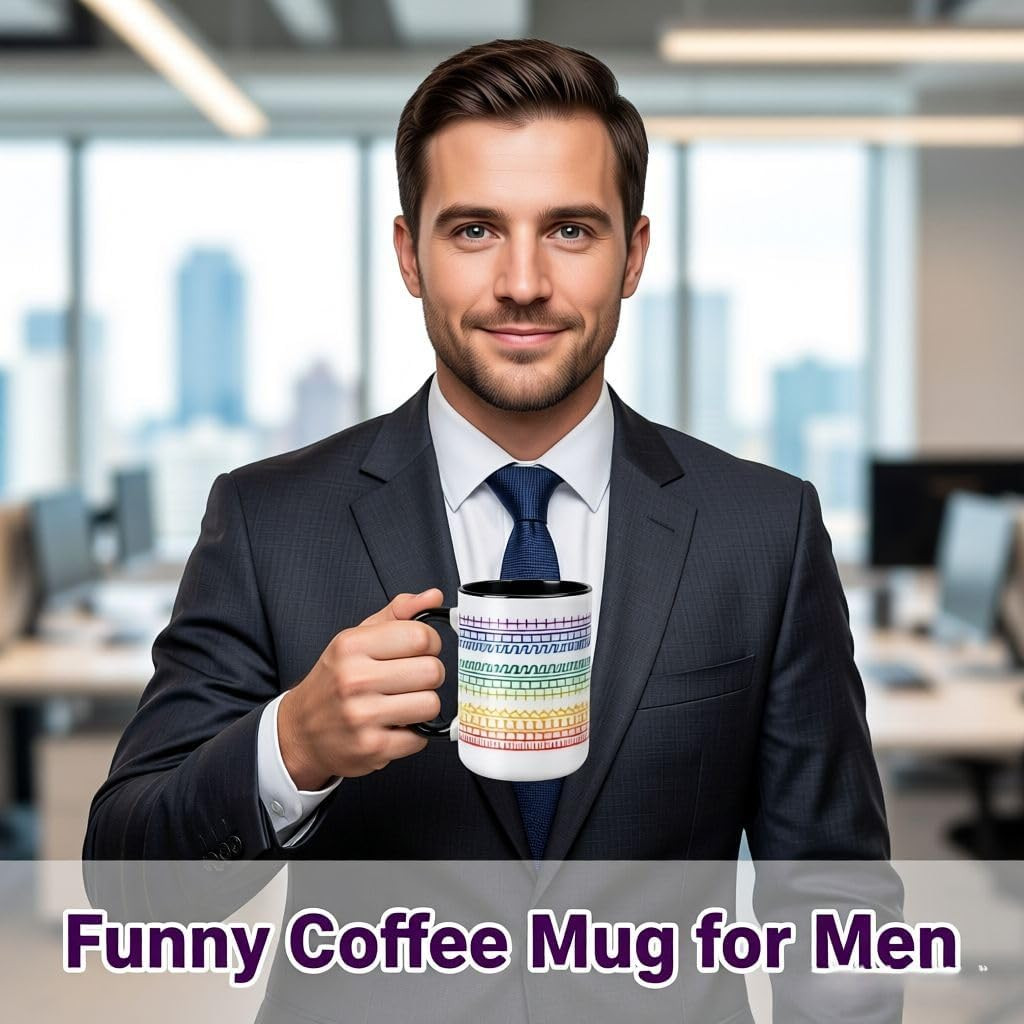 Funny Coffee Mug for Women Men,15Oz Ceramic Hidden Message Cup,Funny Birthday Gi
