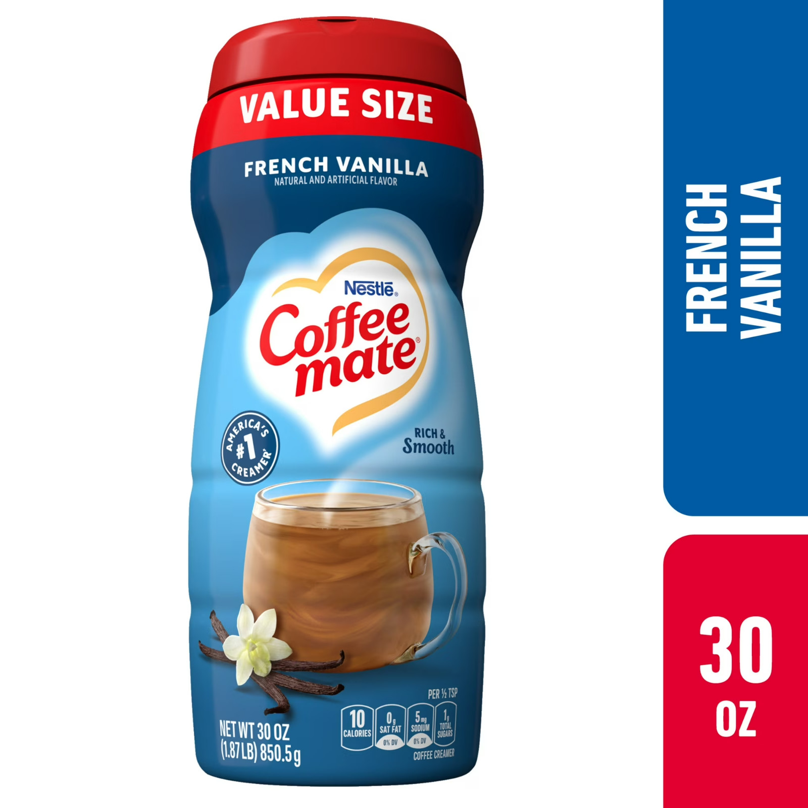 Nestle Coffee mate French Vanilla Powder Coffee Creamer, 30 oz, Free Delivery