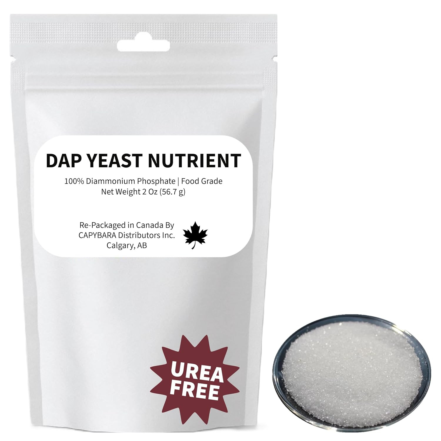 Yeast Nutrient 100% DAP – 2 Oz – Food Grade Diammonium Phosphate – Use