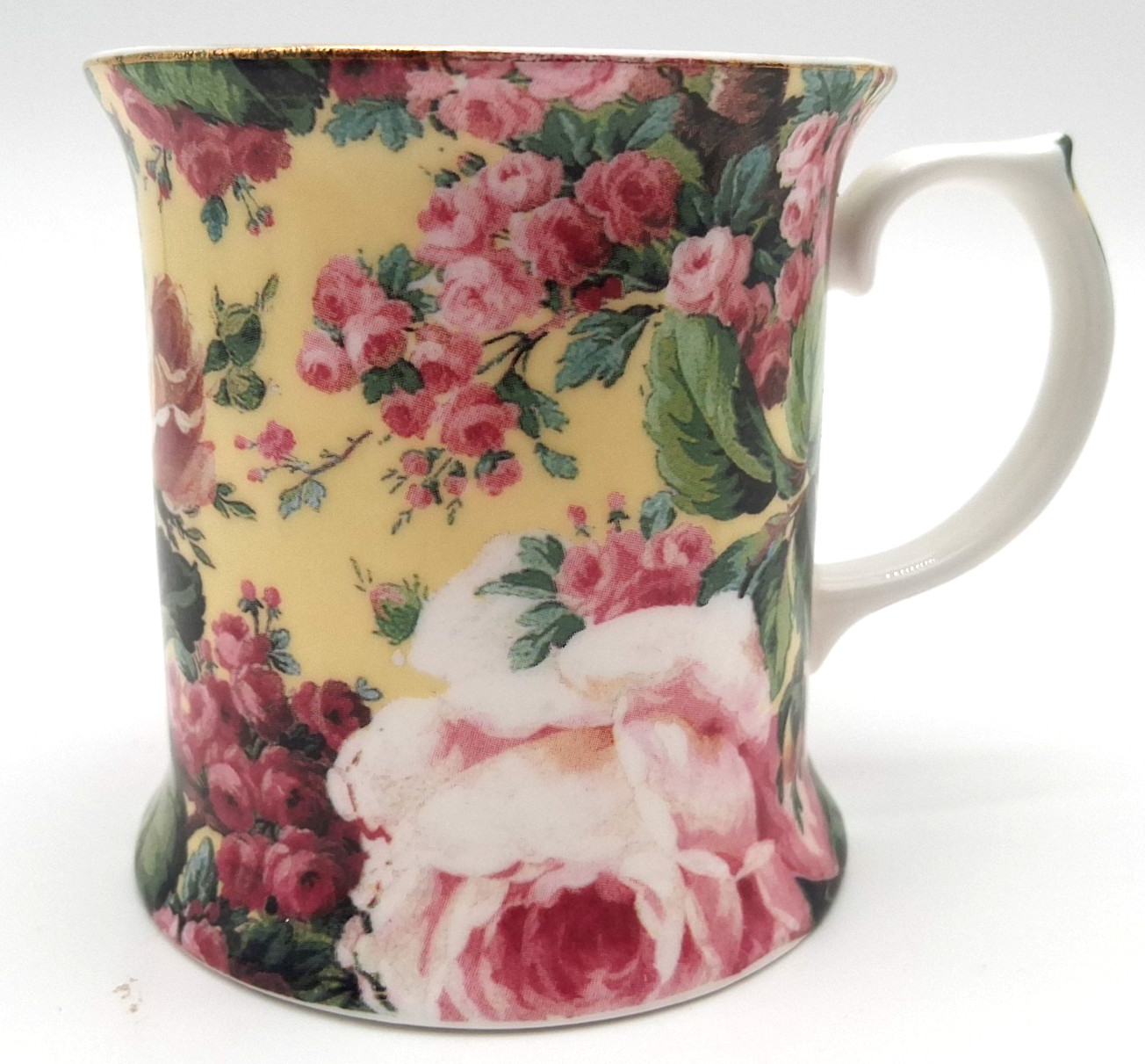 Royale Garden Chintz Collection Fine Bone China Staffordshire England Floral Mug