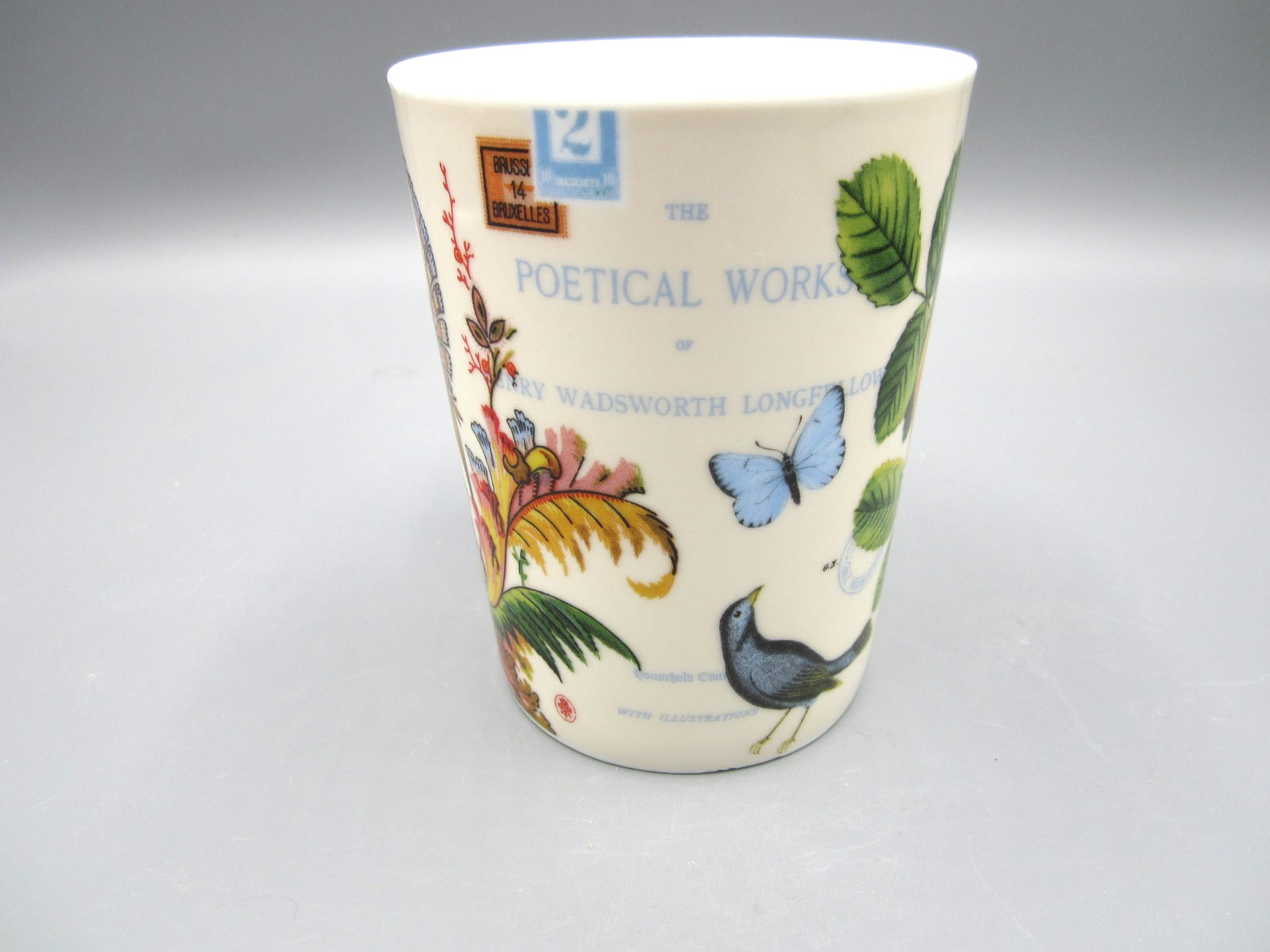 Barnes & Noble Fringe Studio Blue Butterfly Multicolor 10 oz Coffee Tea Mug (303