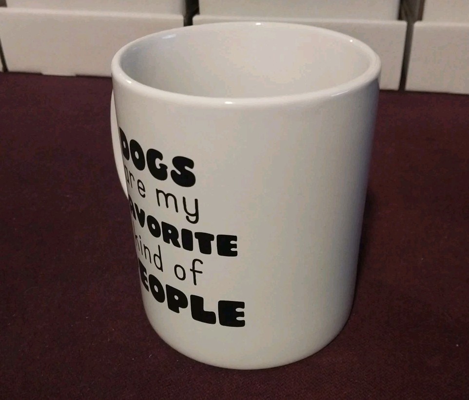 Dogs Are My Fav Kind Of People 30 Oz Ceramic Cofee Mug HOME ESSENTIALS