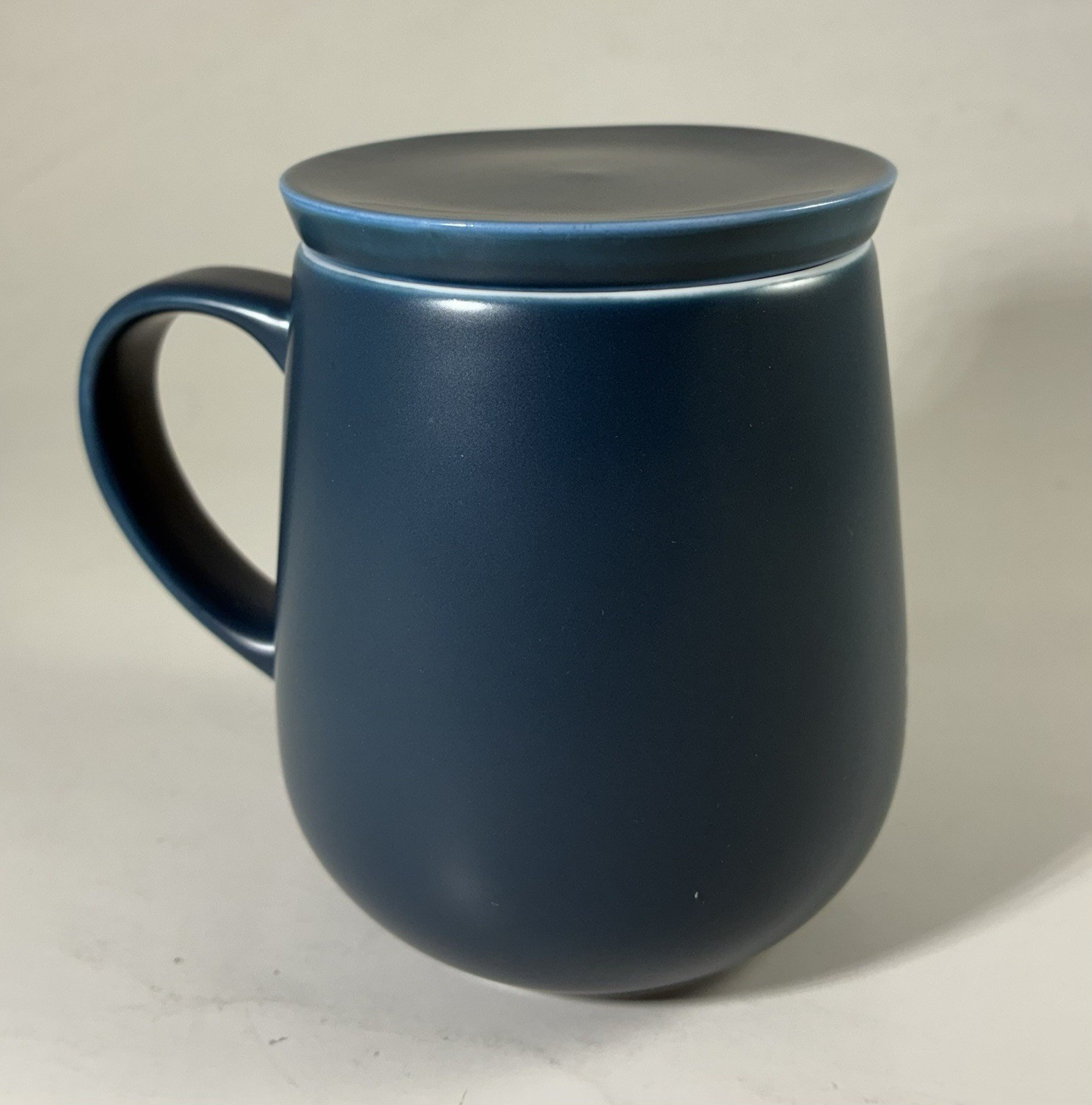 OHOM Fine Ceramic Mug In Blue 14oz Mug & Lid Only – Charging Pad Not Included