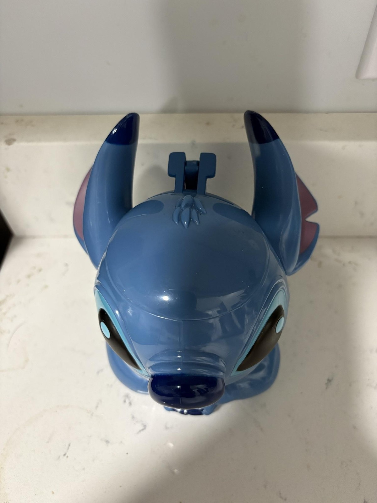 Disney Stitch Blue Plastic Mug Lilo & Stitch 250ml 8.45oz Hinged Lid Cup Figure