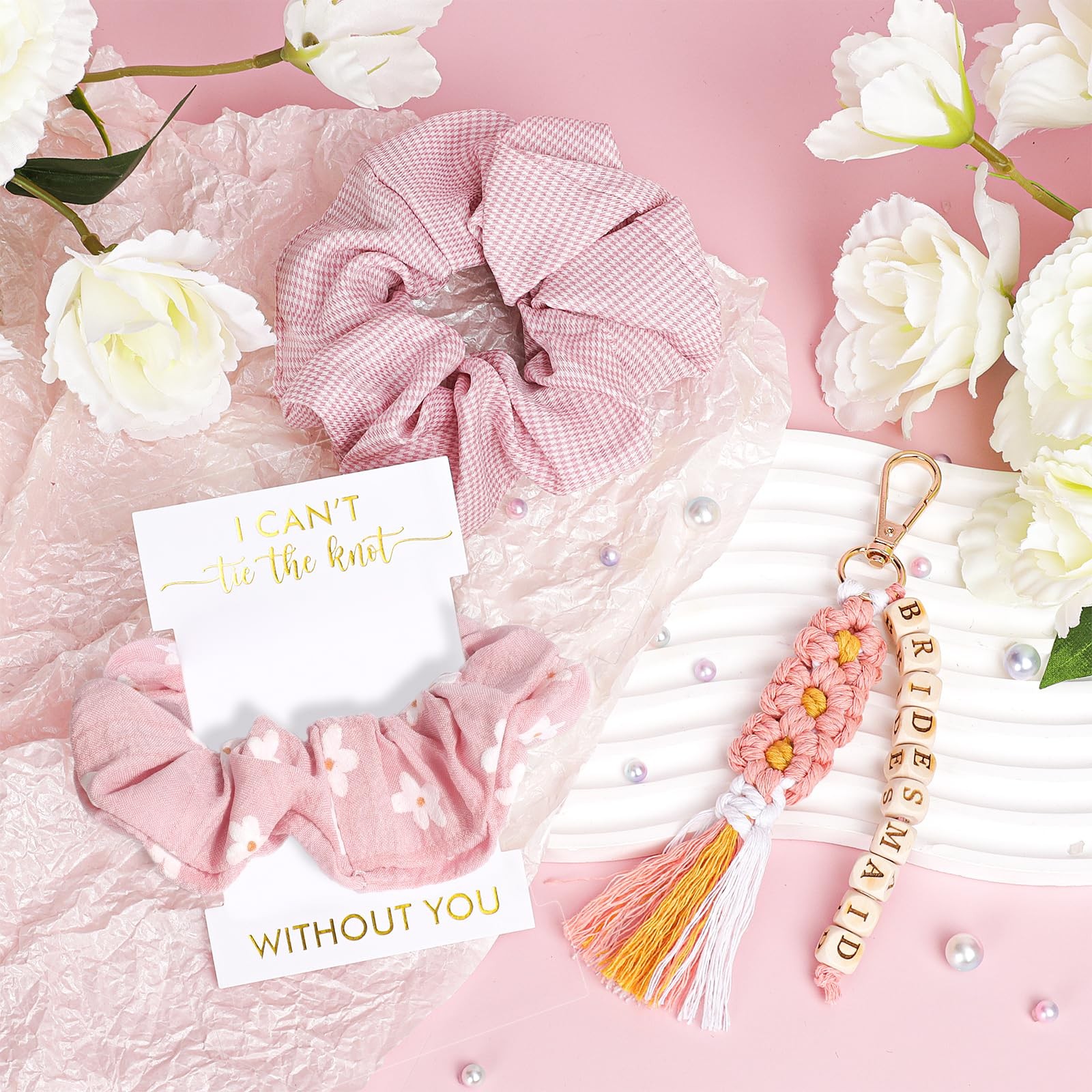 Will You Be My Bridesmaid Tote Bag & Glass Cup Gift Set