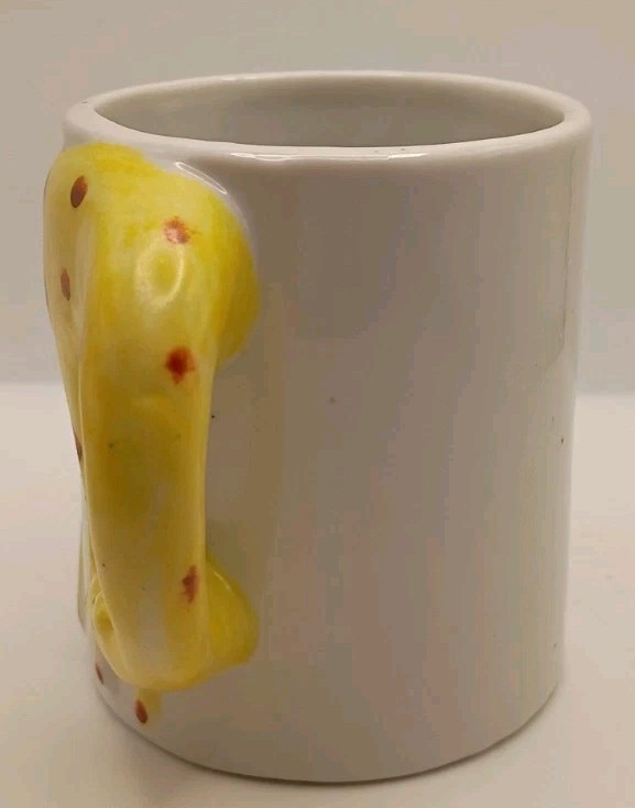 Vtg. 1970’s Enesco Giraffe Ceramic Kids Mug Hand Painted 3D Neck Mug Handle