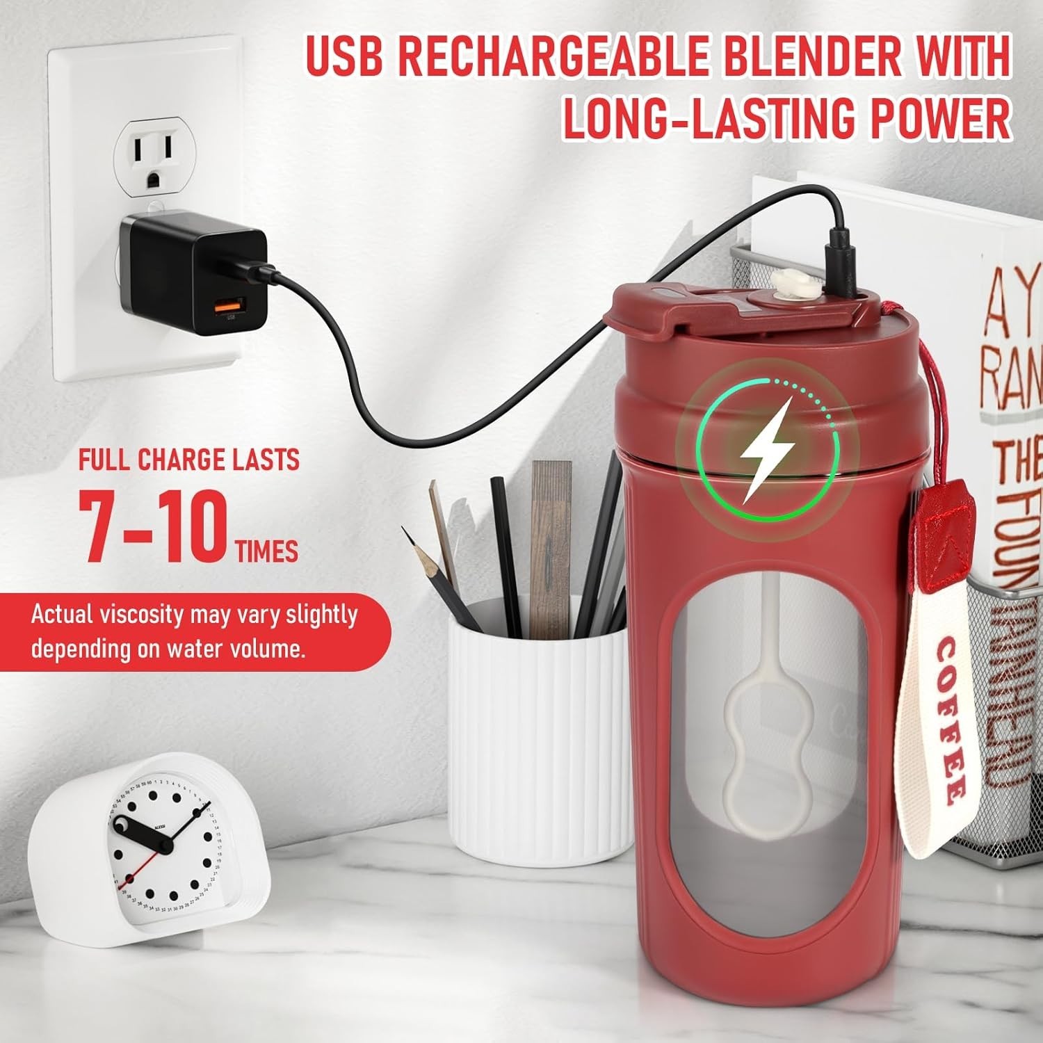 Office Automatic Electric Self Stirring Mug Cup Mixing Coffee Milk Tea Beer US