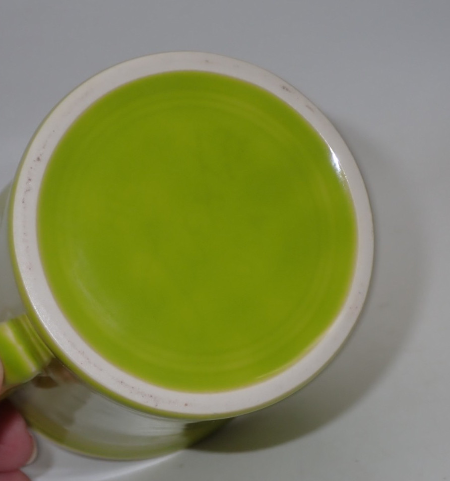 Fiesta Coffee Mug Chartreuse Green O-Ring Handle Ceramic HLC USA
