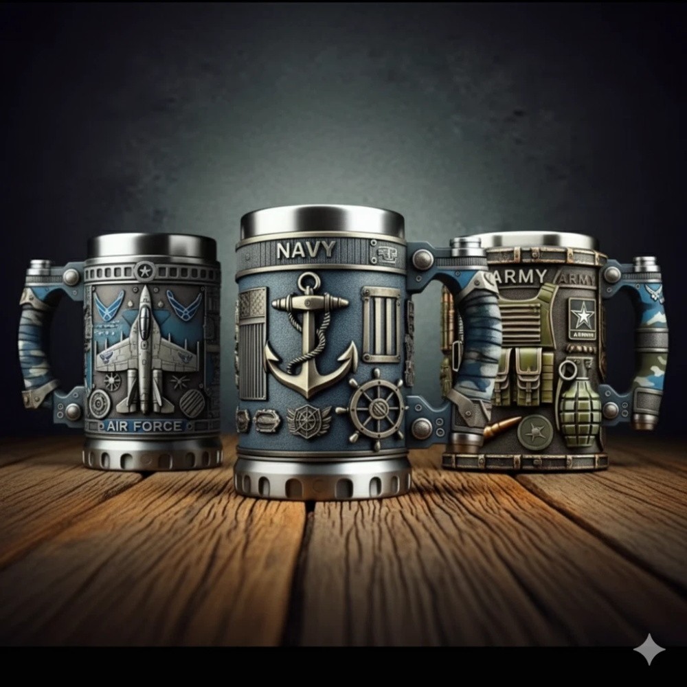 3D Mug Army Personalized Military, Coffee Mug Gift for Veterans 2026