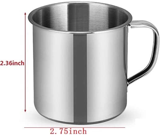 Stainless Steel Coffee Cup With Handle 6 Pcs Camping Cup 4oz Stainless Steel Esp