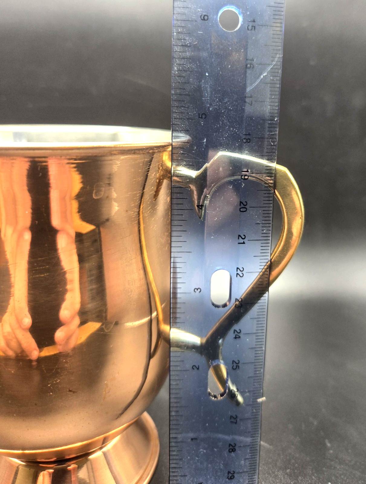 ODI OLD DUTCH INTERNATIONAL Set of 3 RARE FOOTED COPPER MOSCOW MULE 16-OZ MUGS