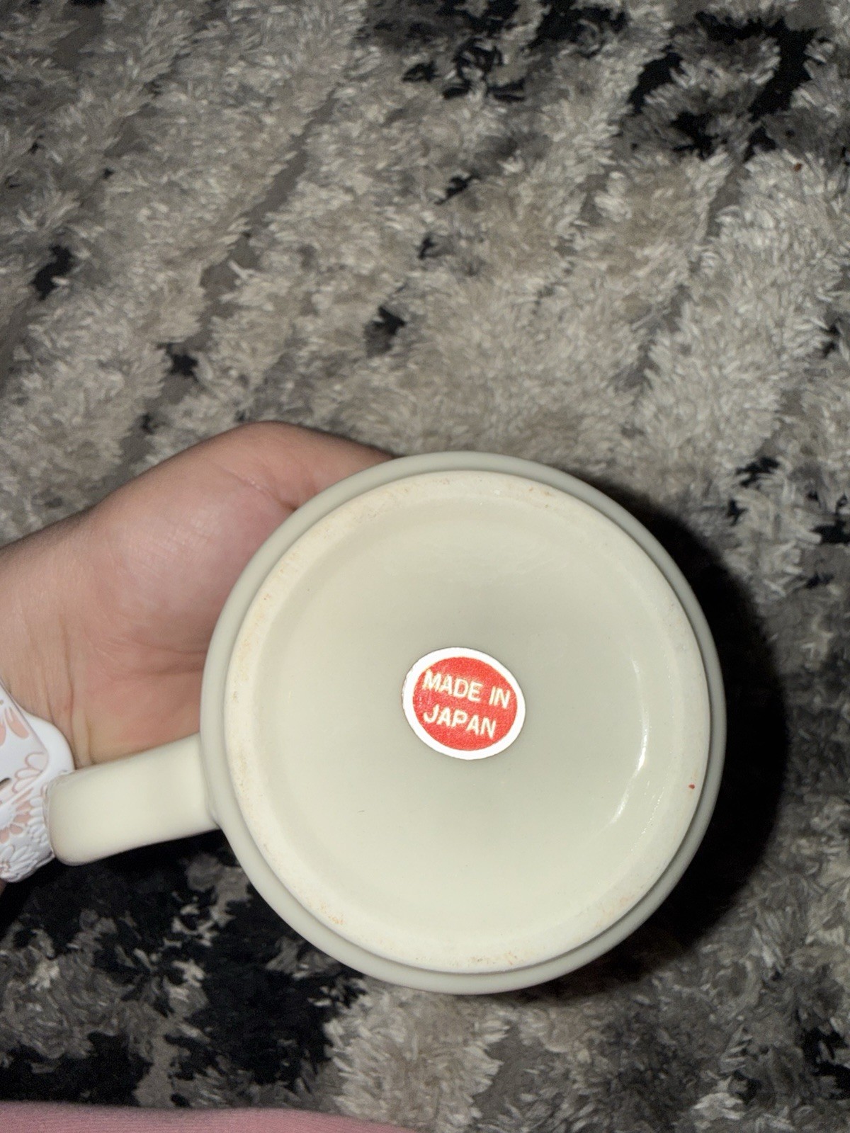 Morton Salt Girl When It Rains It Pours 1968 Ceramic Mug 8 fl oz Japan