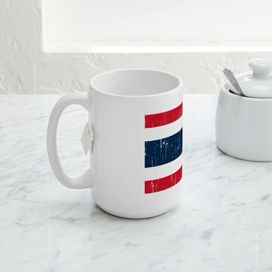 CafePress Vintage Thailand Coffee Mug, Large 15 oz. White Coffee Cup (137089909)