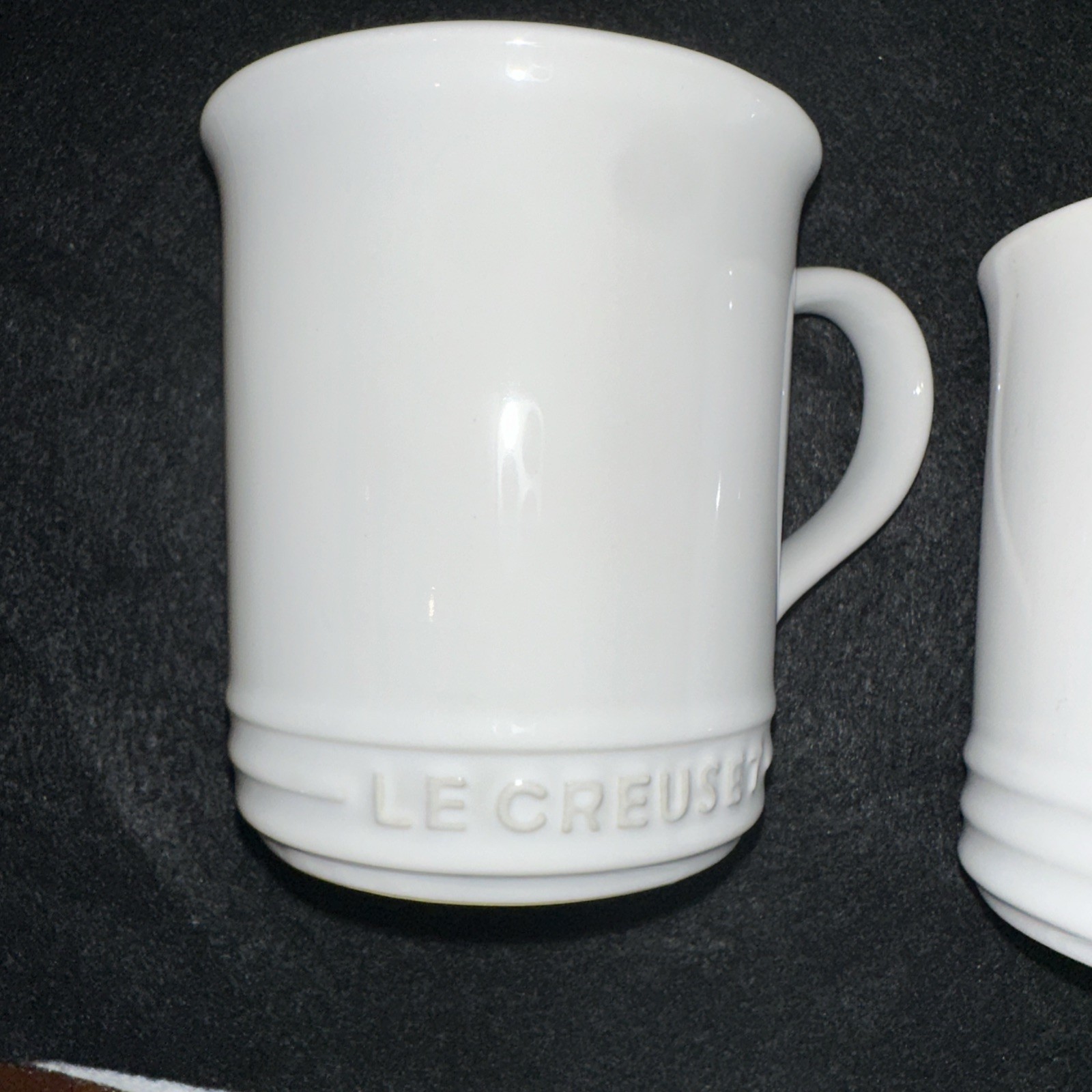 SET of 8 – Le Creuset Stonewear Mugs 14oz / 400ml White – Very Lightly Used