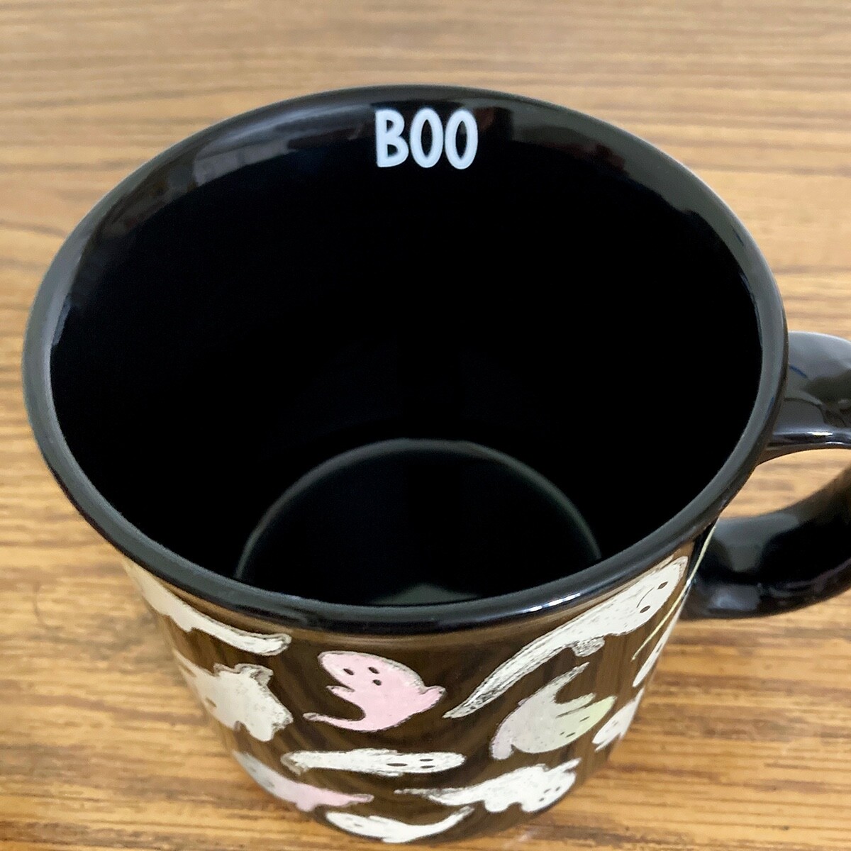 Halloween Ghost Coffee Mug Glow In The Dark Large 19 oz Black