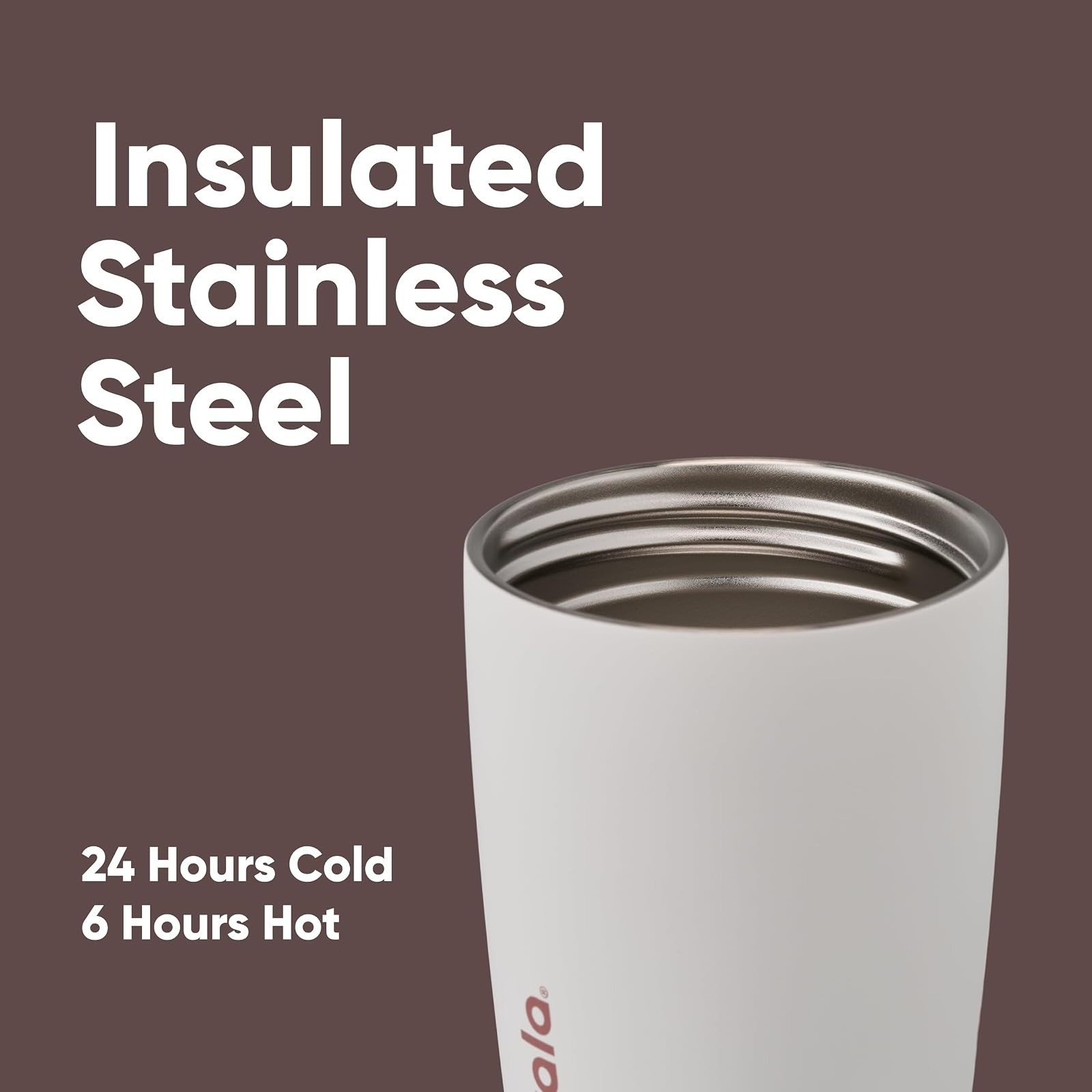 Owala SmoothSip Insulated Stainless Steel Coffee Tumbler 12 oz – Vanilla Bean