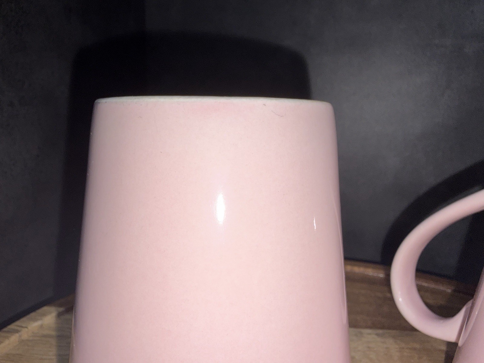 Set of 2 Blush Pink Ceramic Latte Coffee Mugs Unbranded