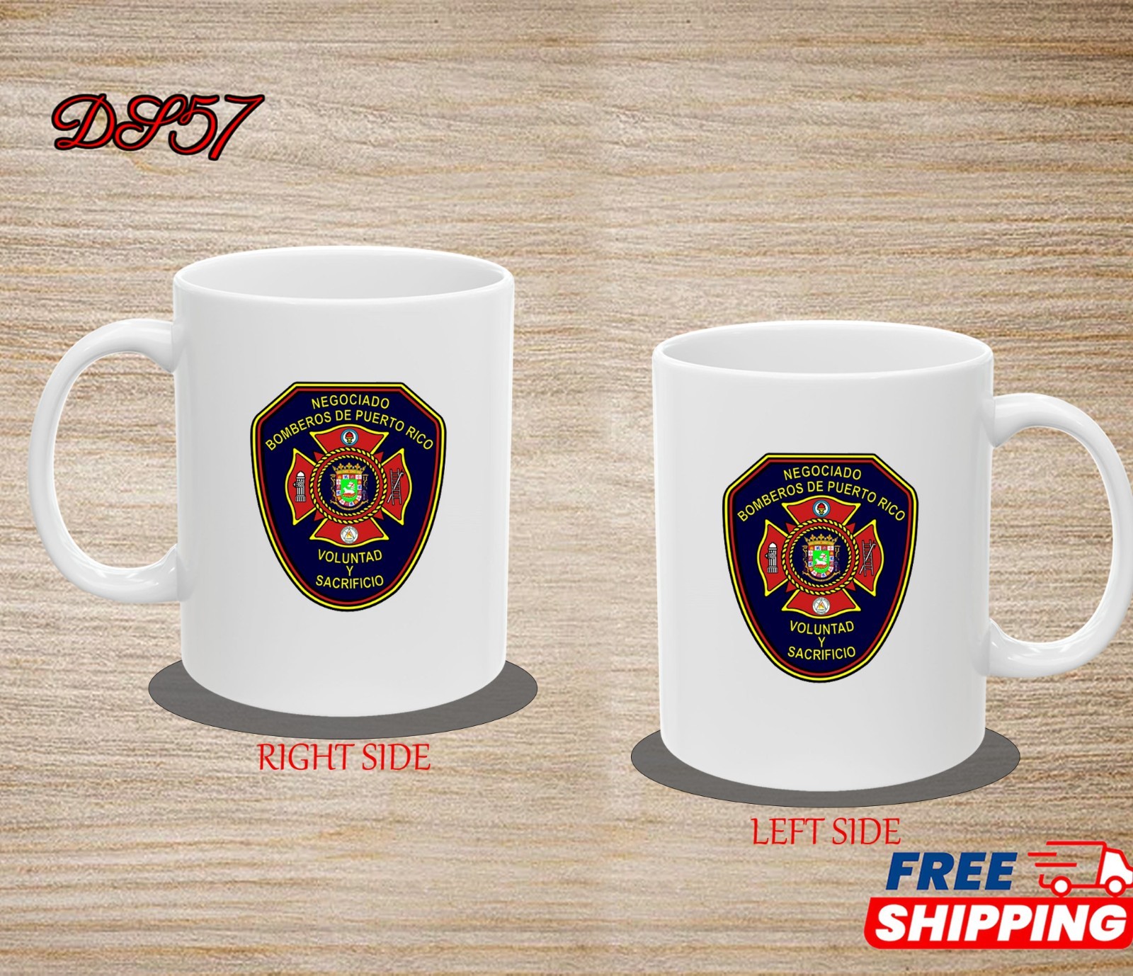 Puerto Rico Fire Department Firefighters Coffee Mug 11 oz 15 oz Gift Idea