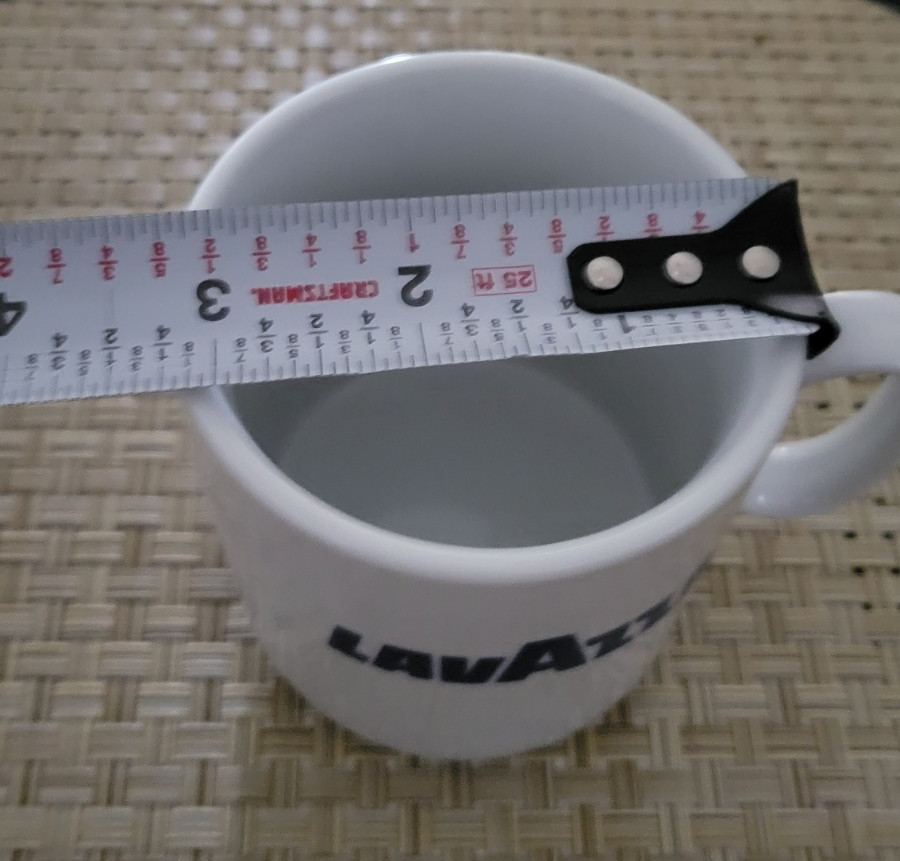 1 Lavazza White ITALY Stackable CERAMIC Coffee Cup w/Dark Blue Logo 20 Available