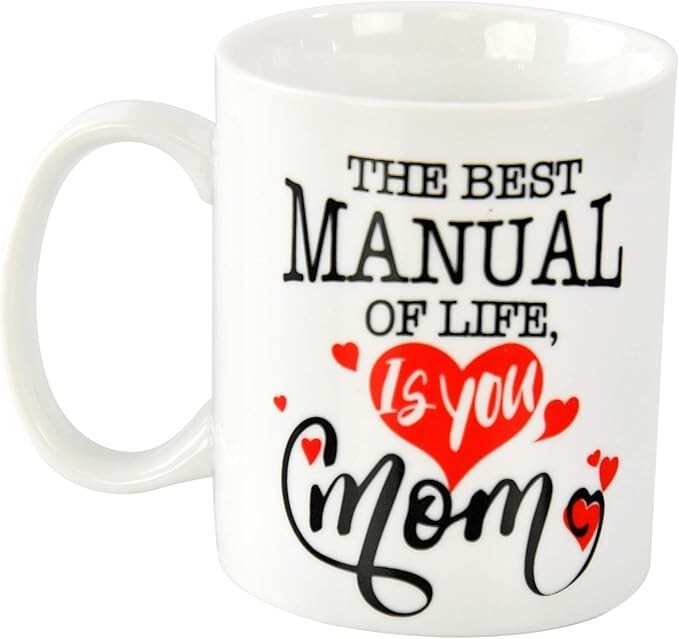Home-X Best Life Manual Mom Ceramic Coffee Mug – Mother’s
