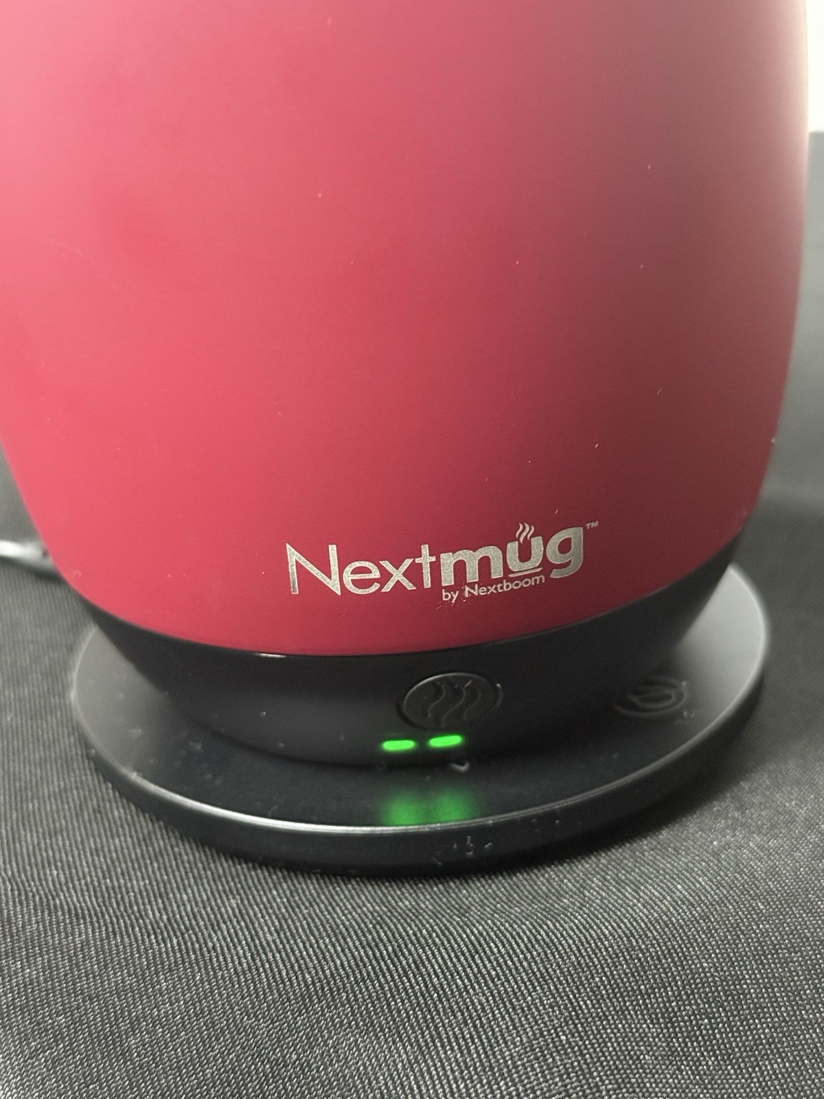 Nextmug – Temperature-Controlled, Self-Heating Coffee Mug (Dusty Rose – 14 oz.)